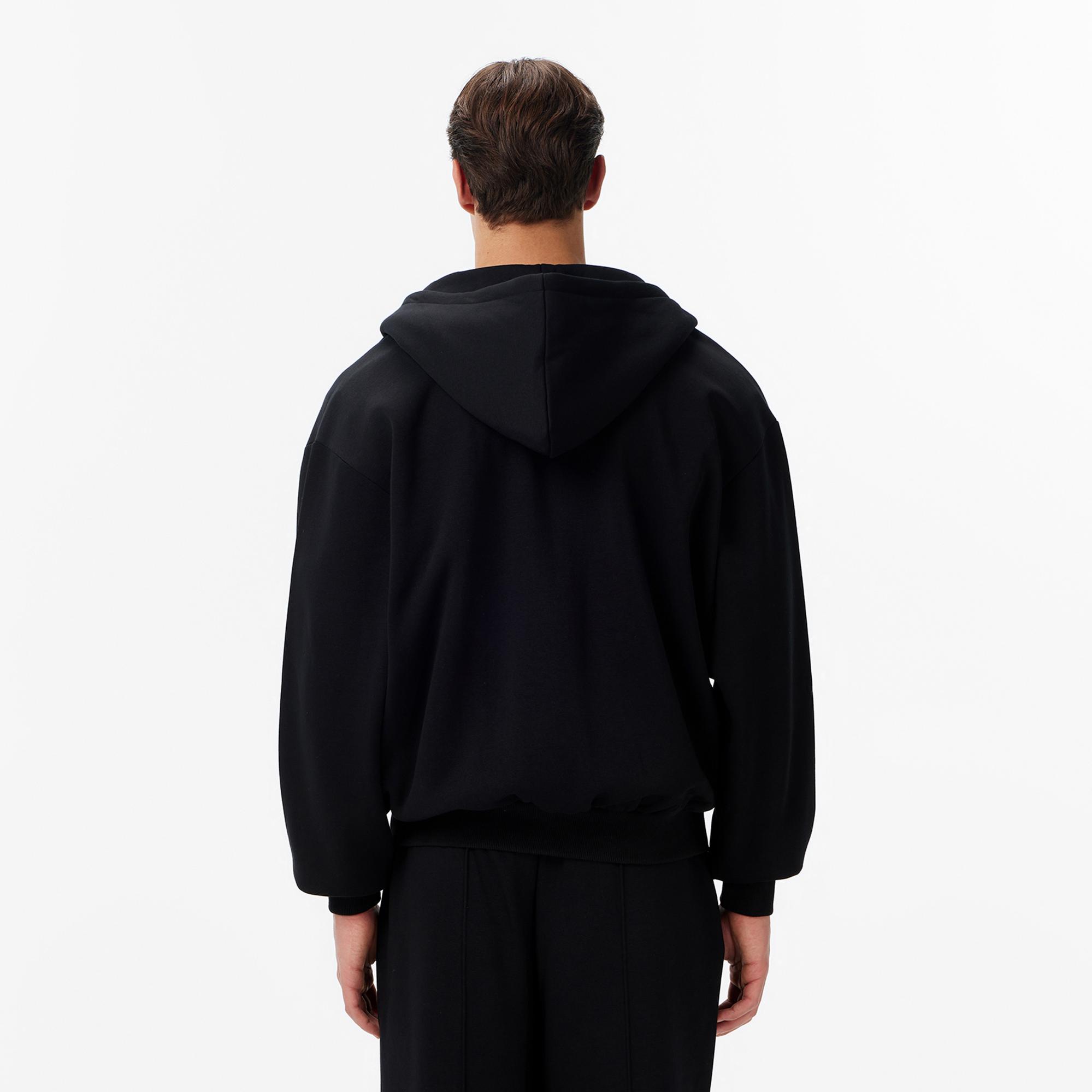 Karl Kani Small Chest Signature Essential Oversized Zip Erkek Siyah Sweatshirt