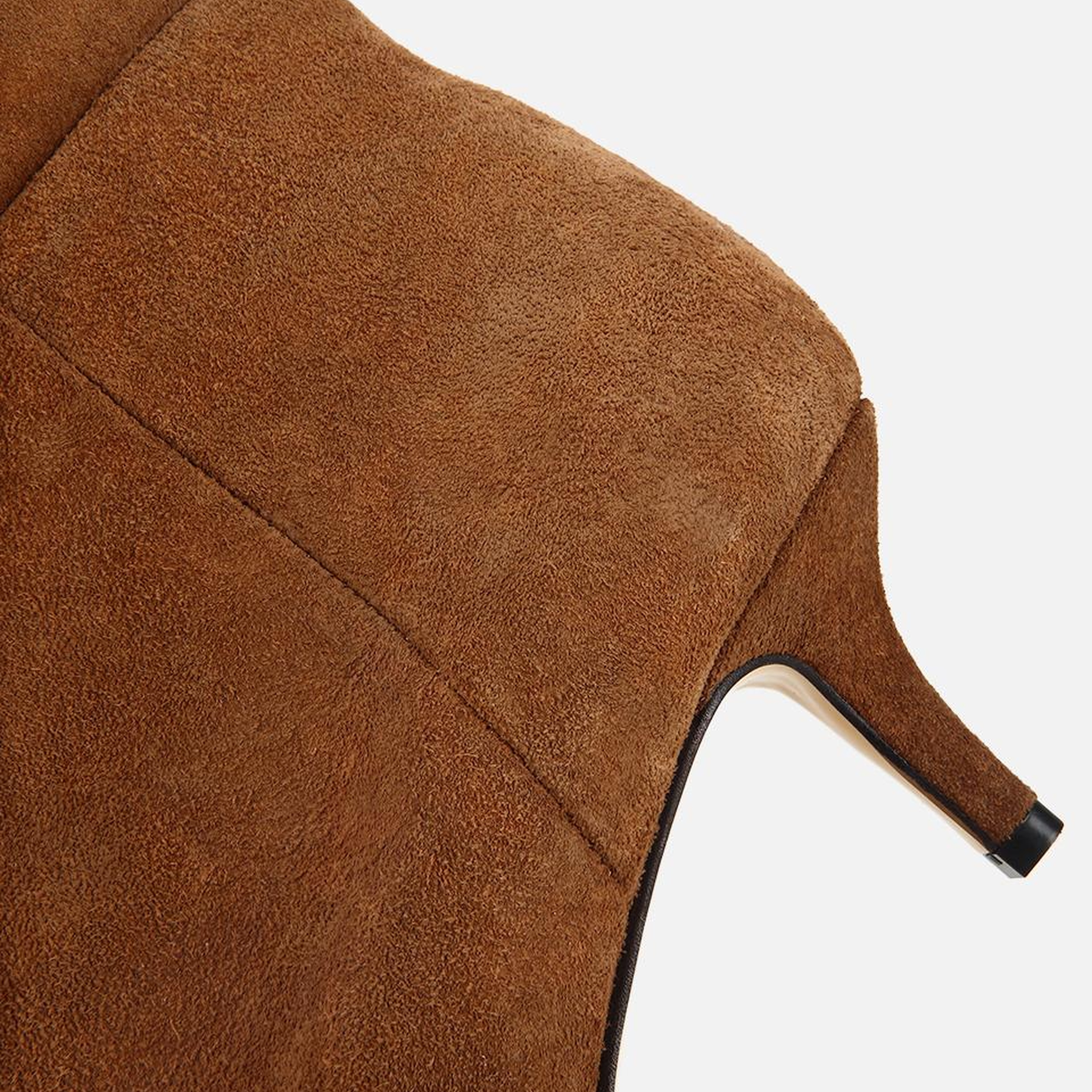 Kadın Süet Taba İnce Topuklu Çizme