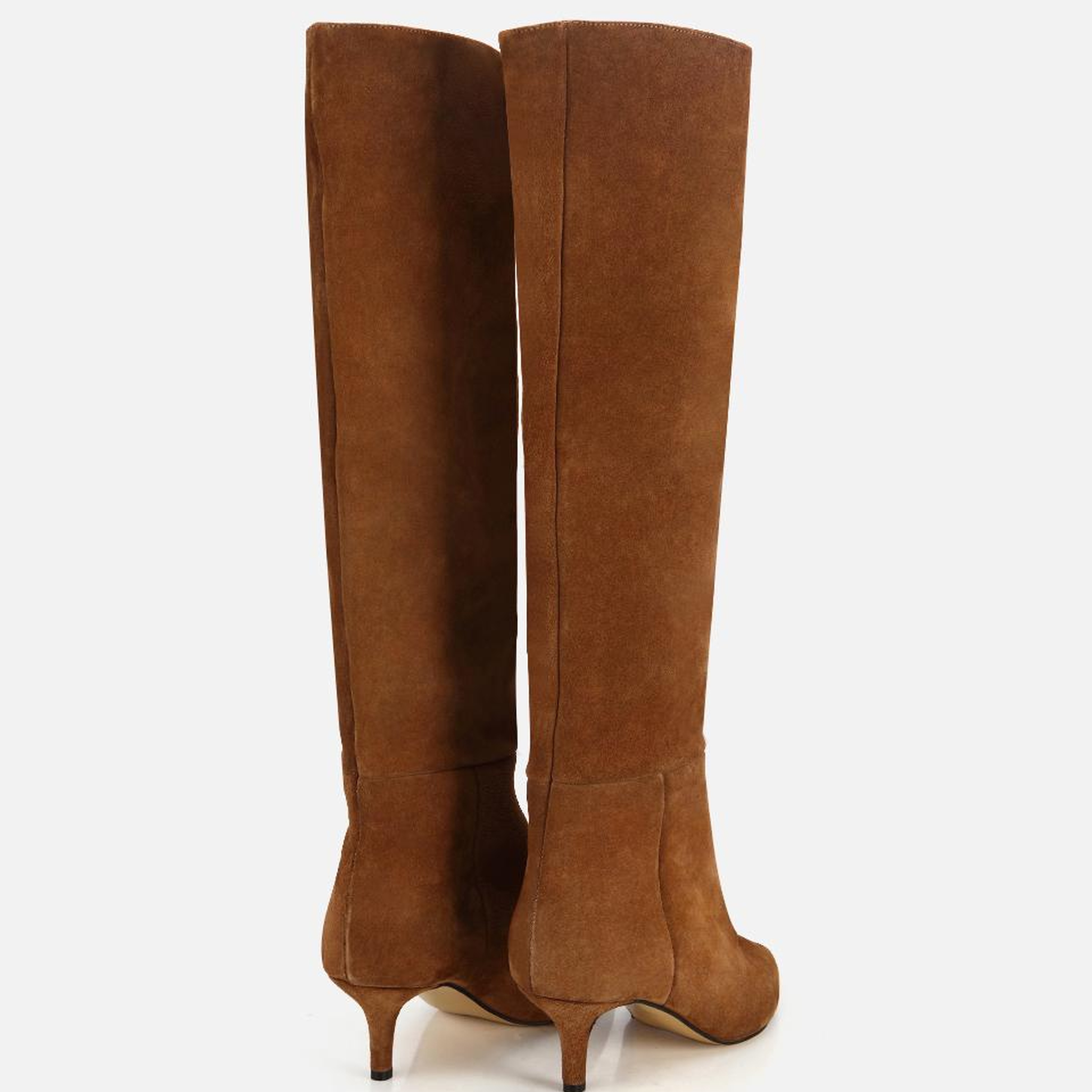 Kadın Süet Taba İnce Topuklu Çizme