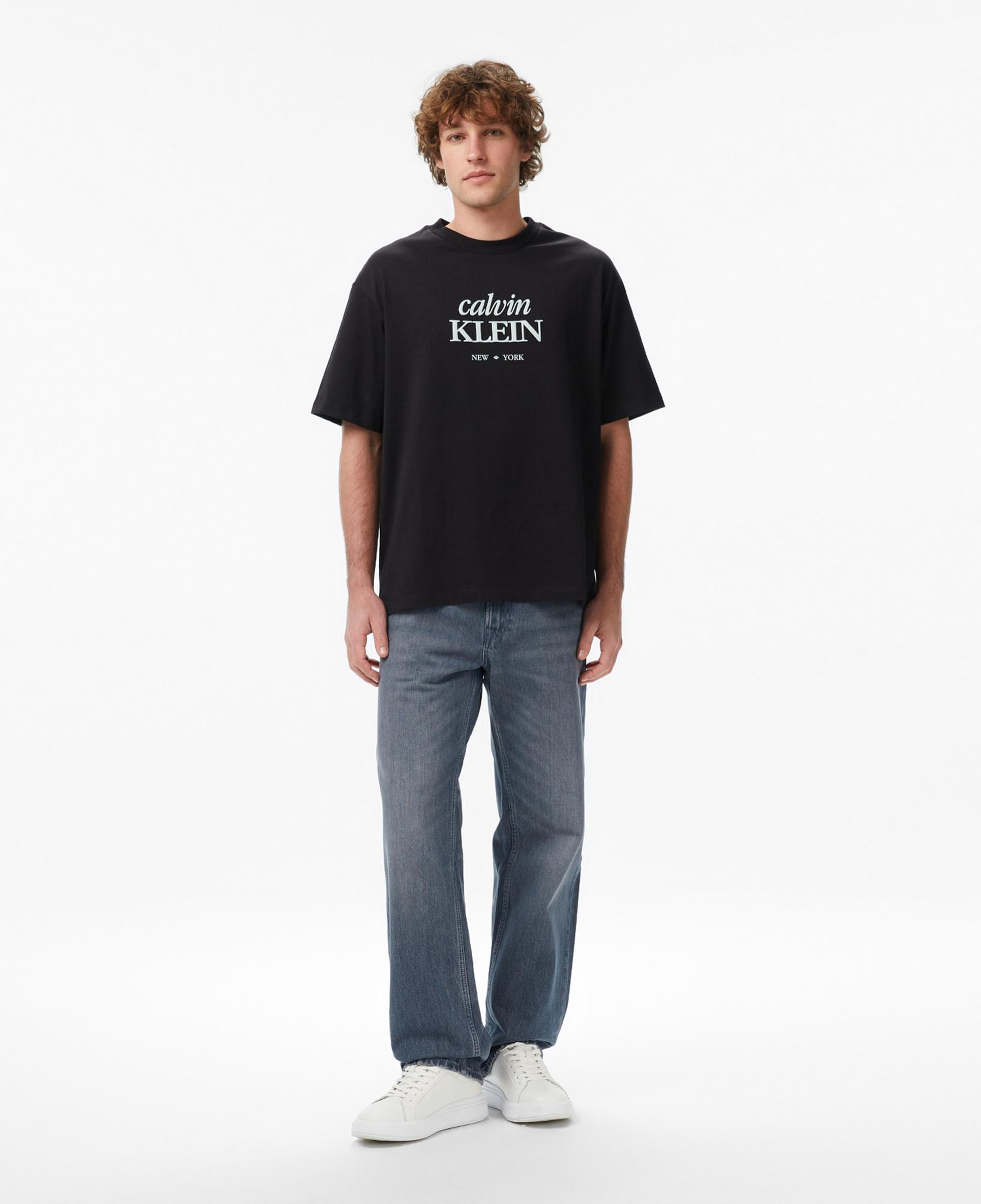 Calvin Klein 16S Diamond Grap Erkek Siyah T-Shirt