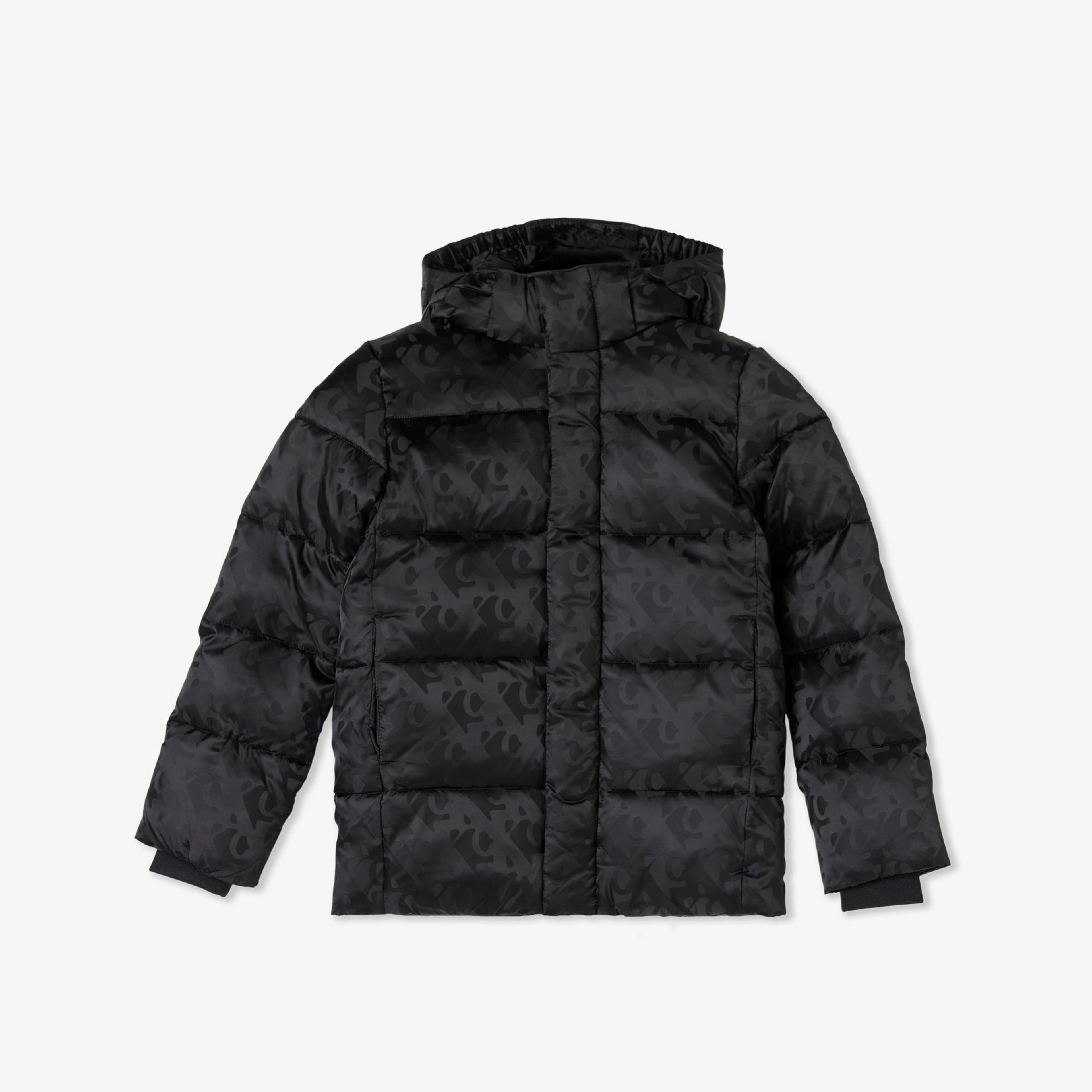 Calvin Klein Logo Puffer Çocuk Siyah Mont