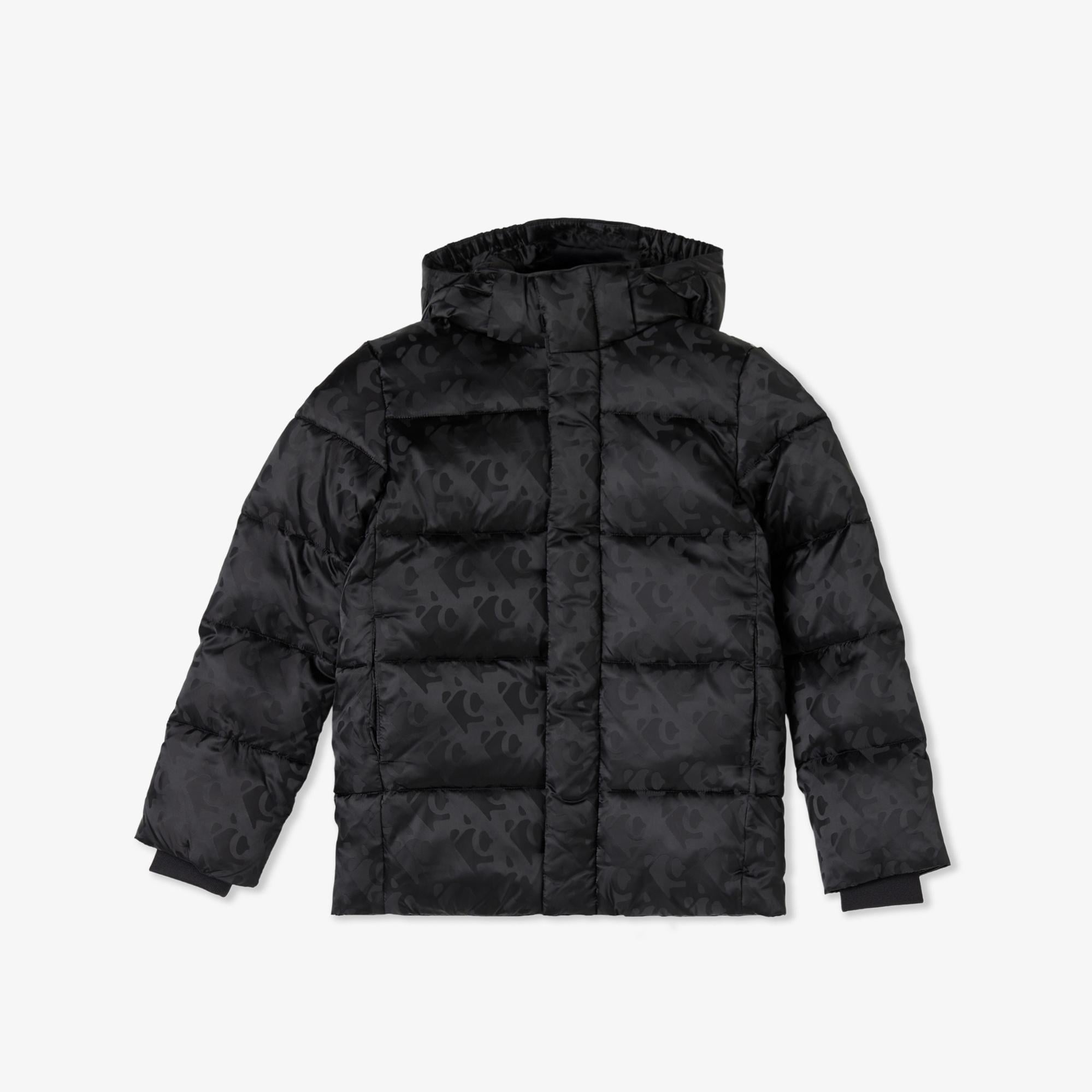 Calvin Klein Logo Puffer Çocuk Siyah Mont