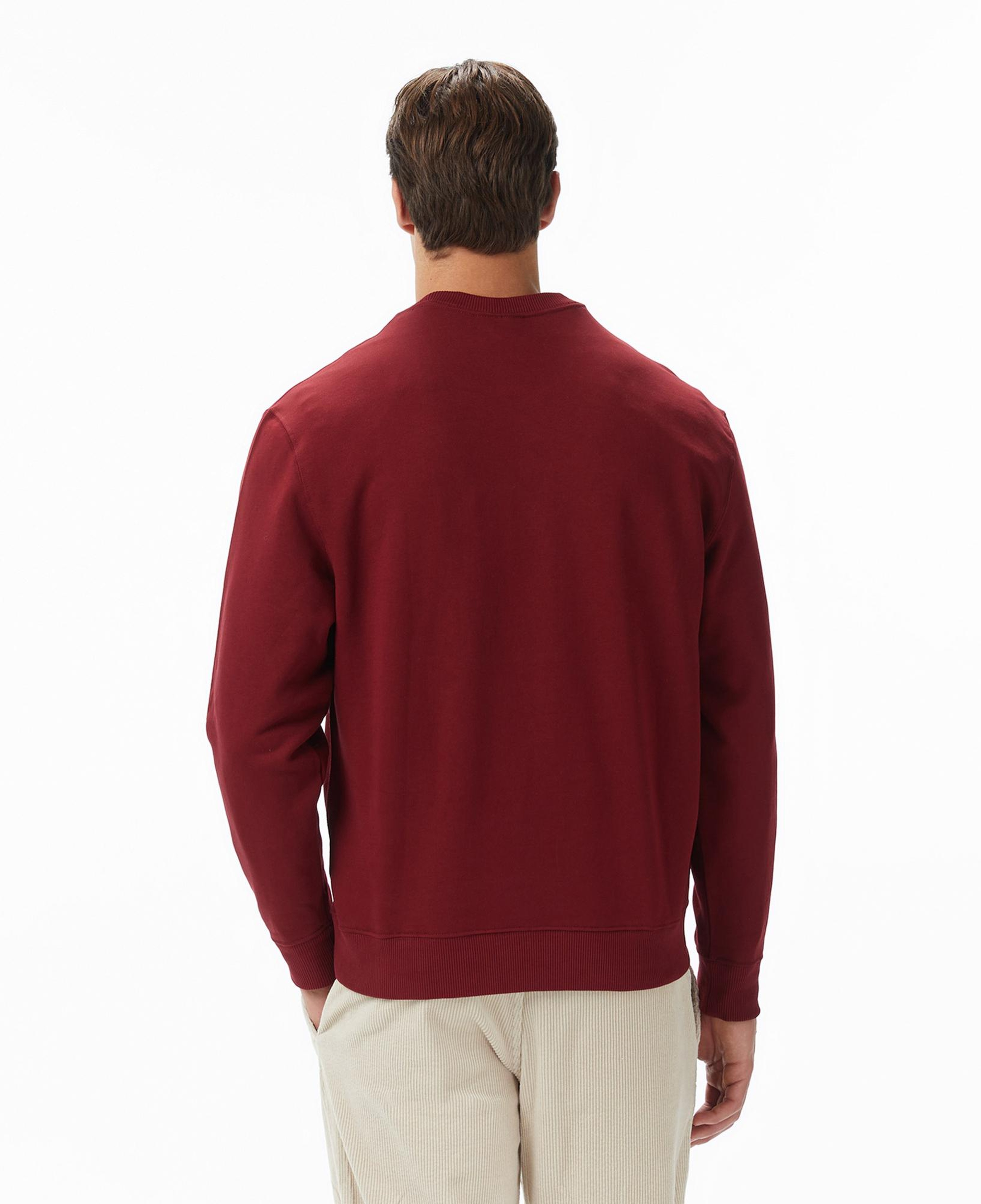 Calvin Klein Terry Badge Erkek Kırmızı Sweatshirt