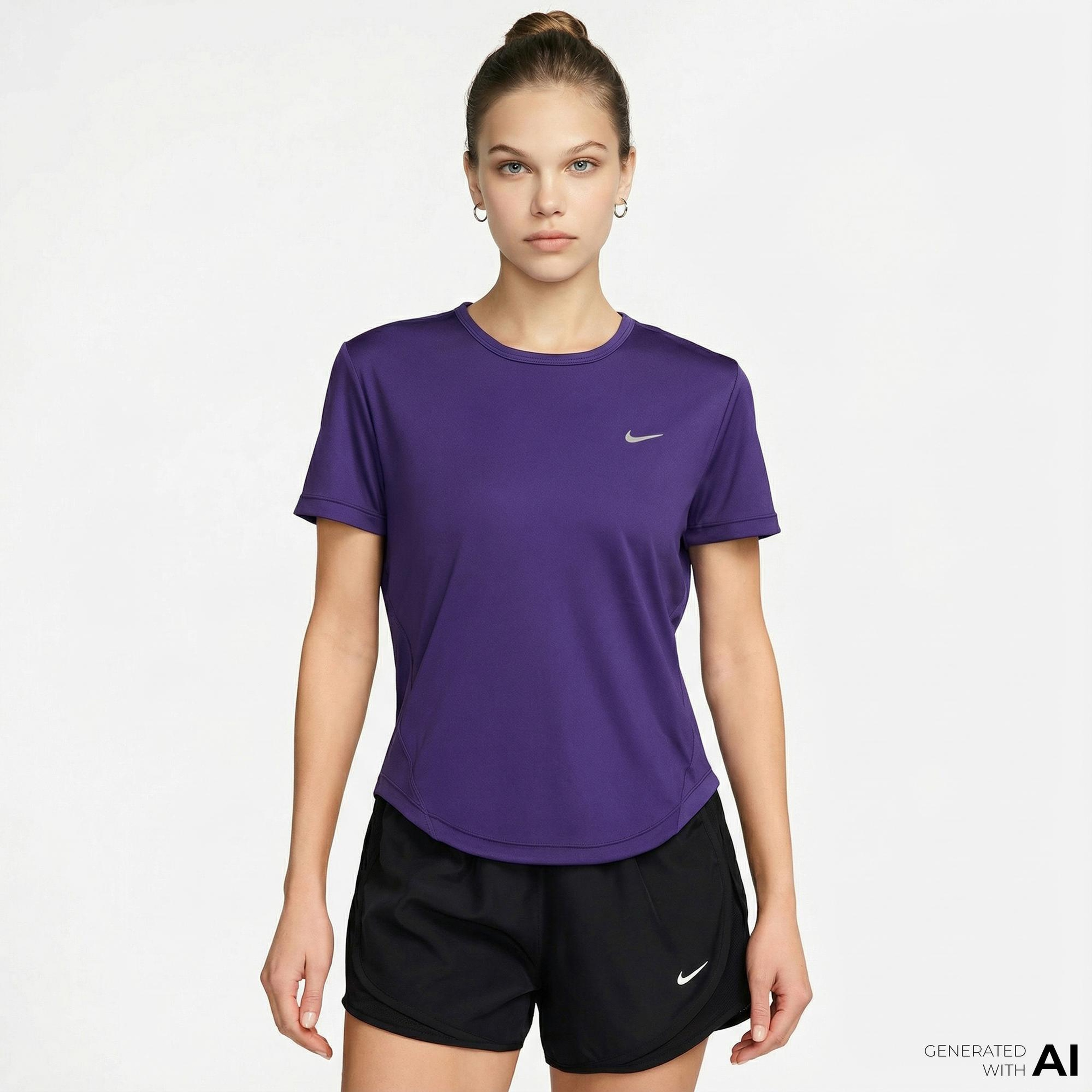 Nike Tempo Dri-Fit Kadın Mor T-Shirt