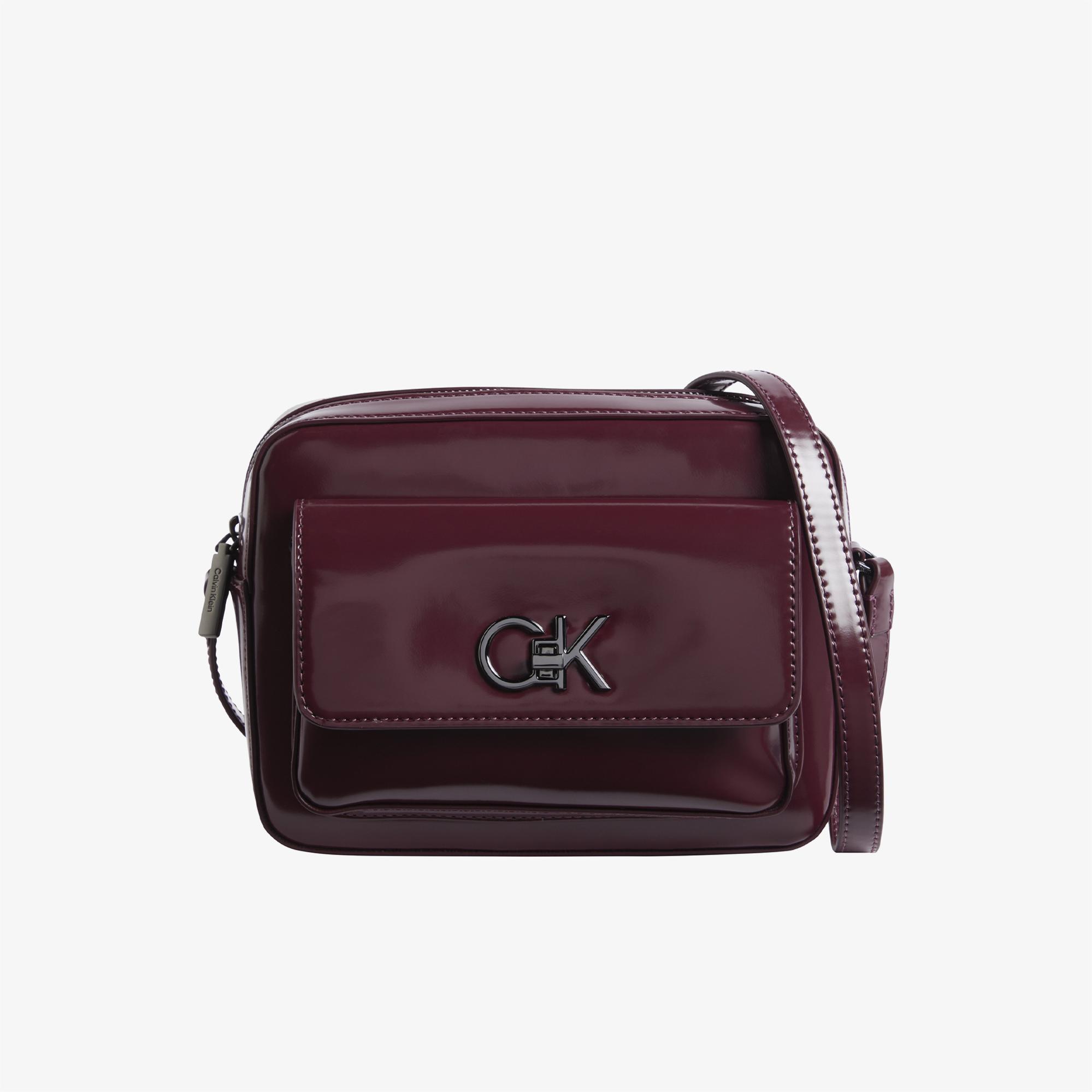 Calvin Klein Re-Lock Camera Kadın Mor Çapraz Çanta