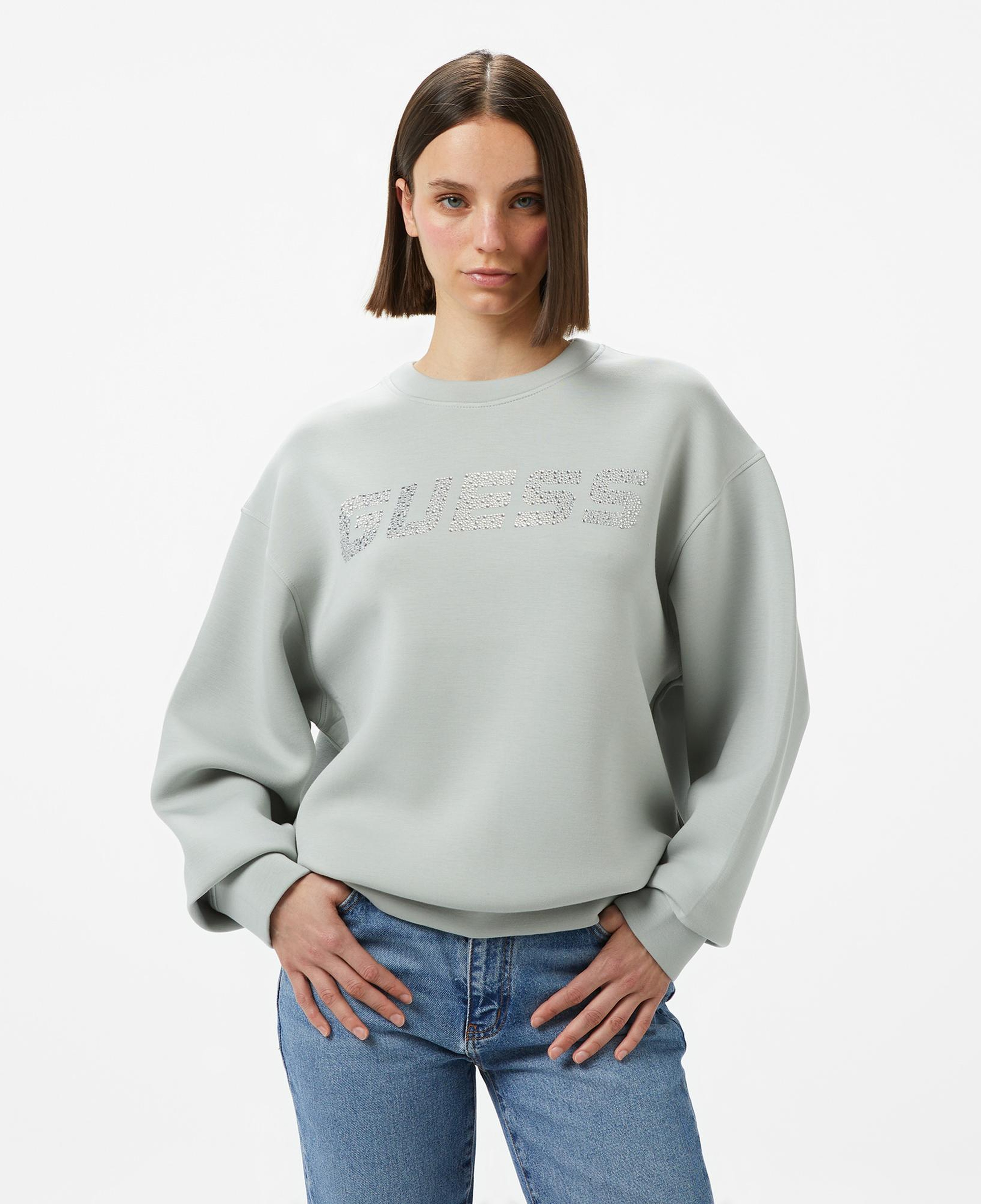 Guess Cecilia Scuba Kadın Yeşil Sweatshirt