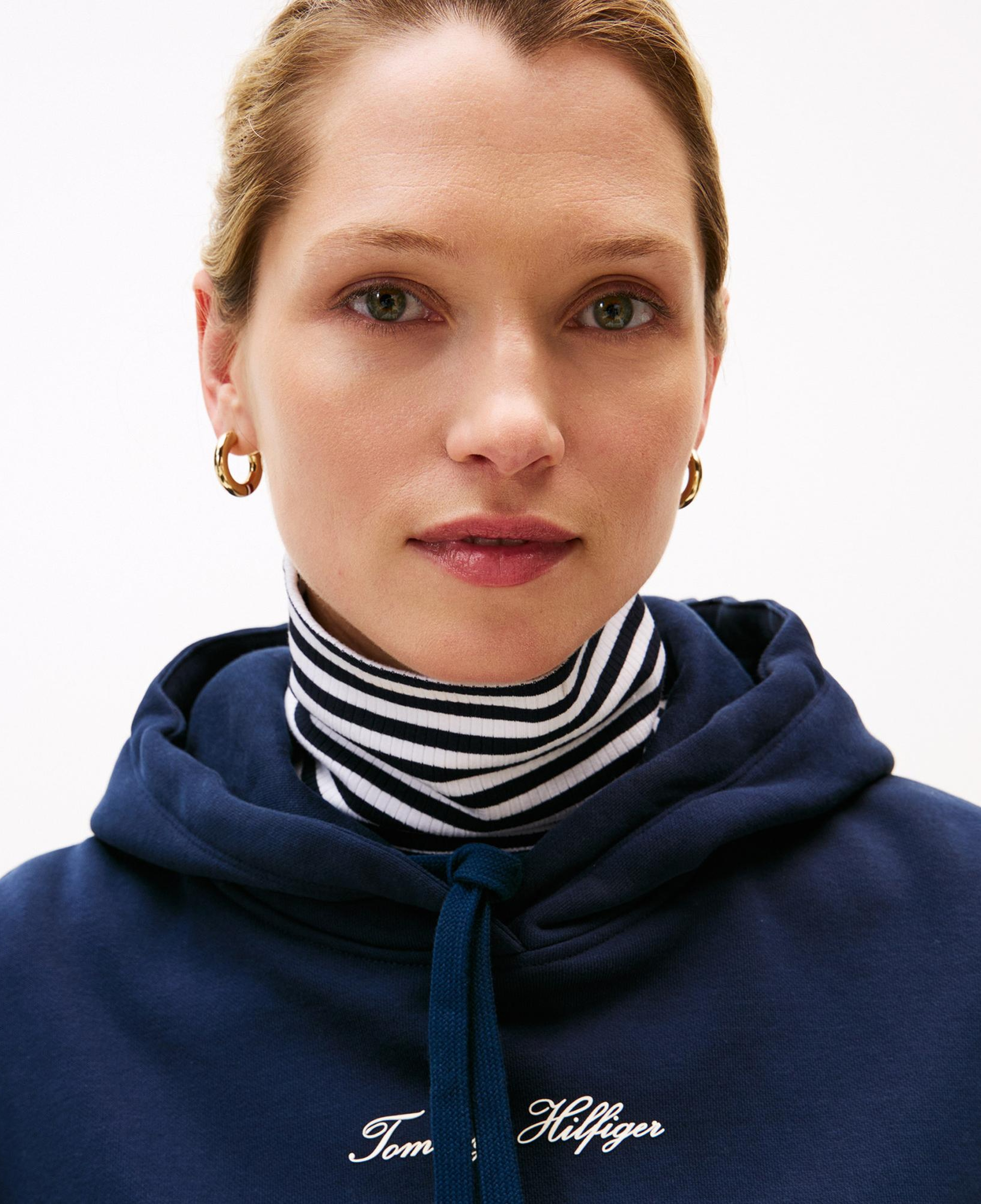 Tommy Hilfiger Classic Script Kadın Lacivert Hoodie