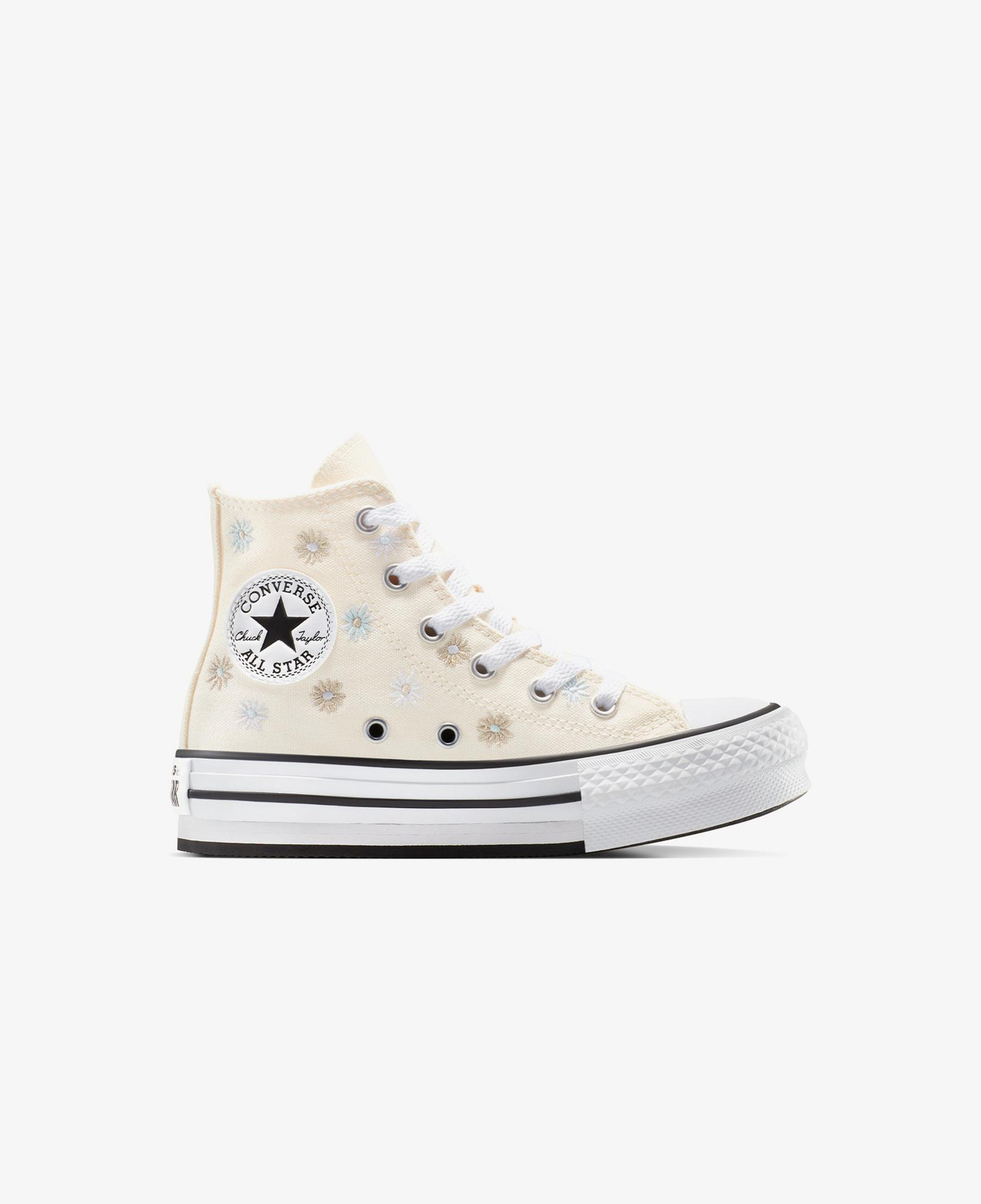 Converse Chuck Taylor All Star Platform Florals Çocuk Krem Sneaker