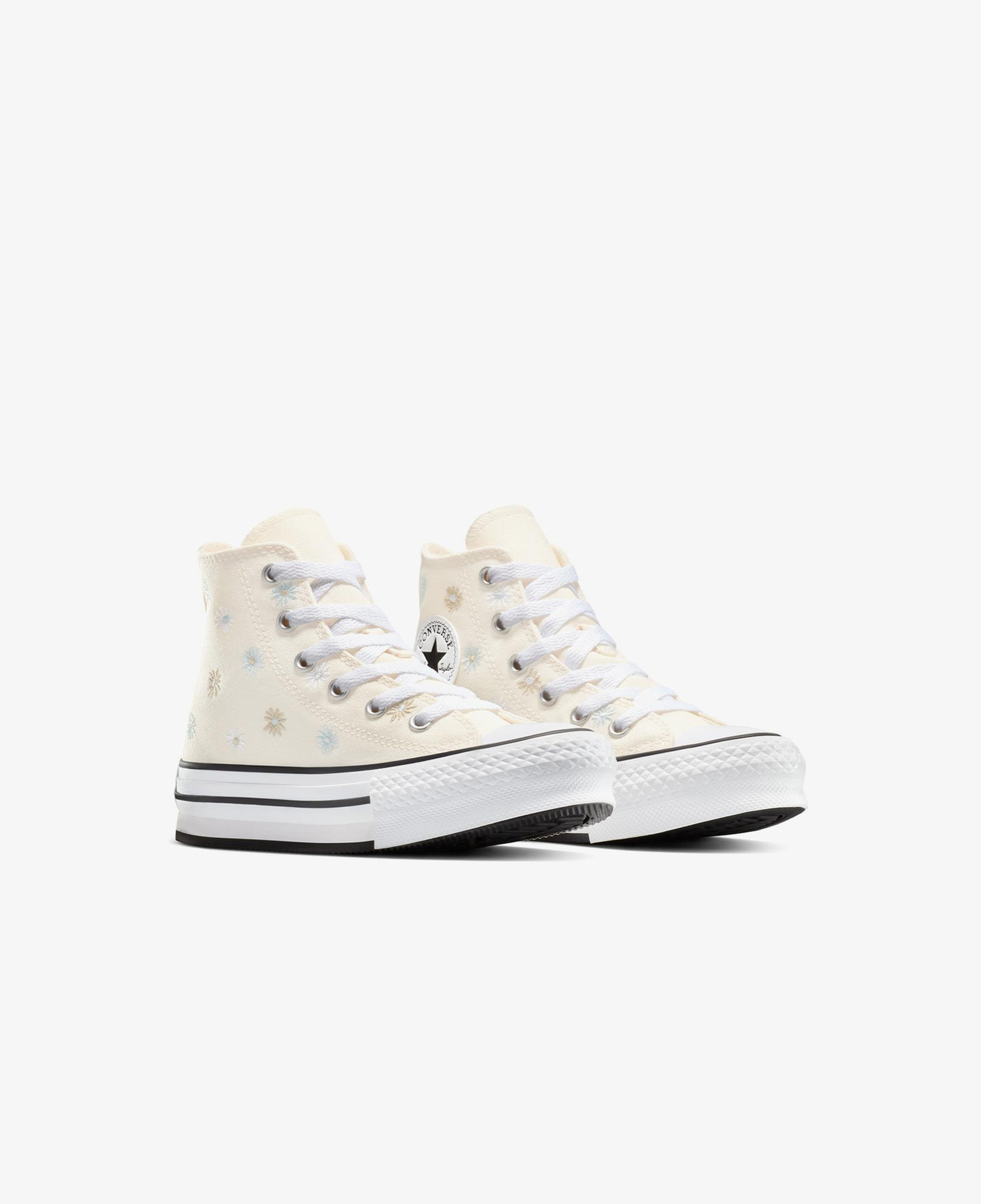 Converse Chuck Taylor All Star Platform Florals Çocuk Krem Sneaker