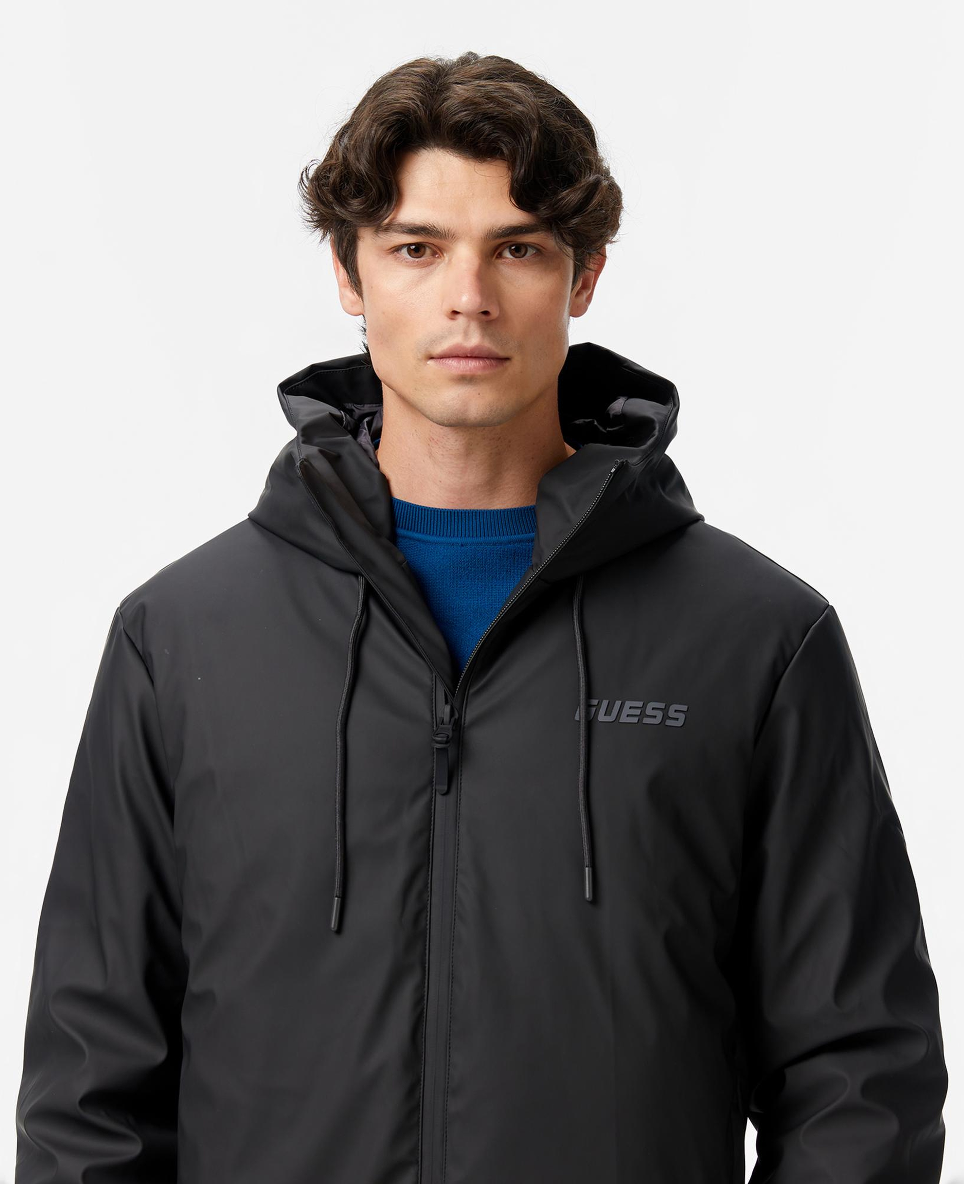 Guess Erkek Siyah Mont