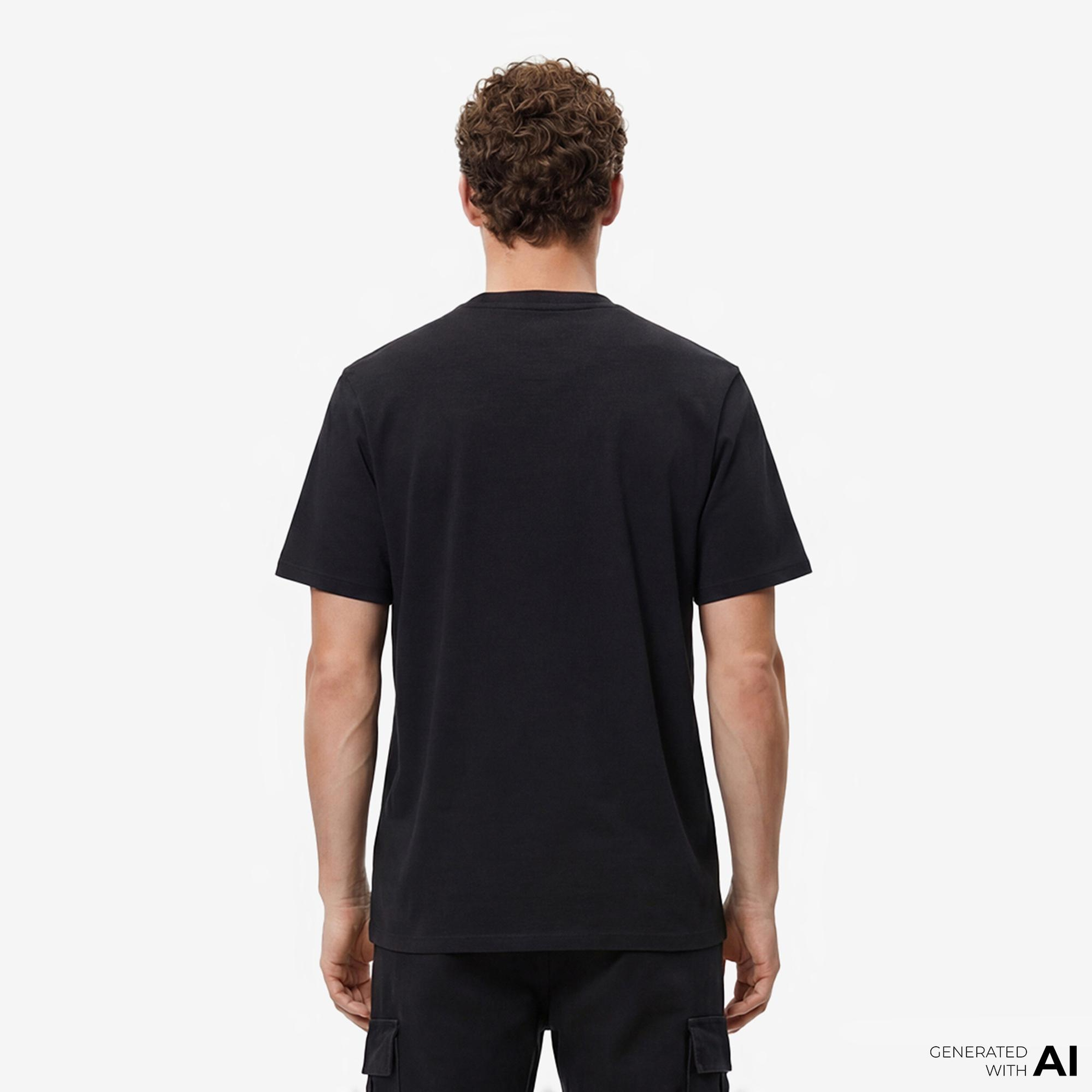 Tommy Hilfiger Flag Bearer Erkek Siyah T-Shirt