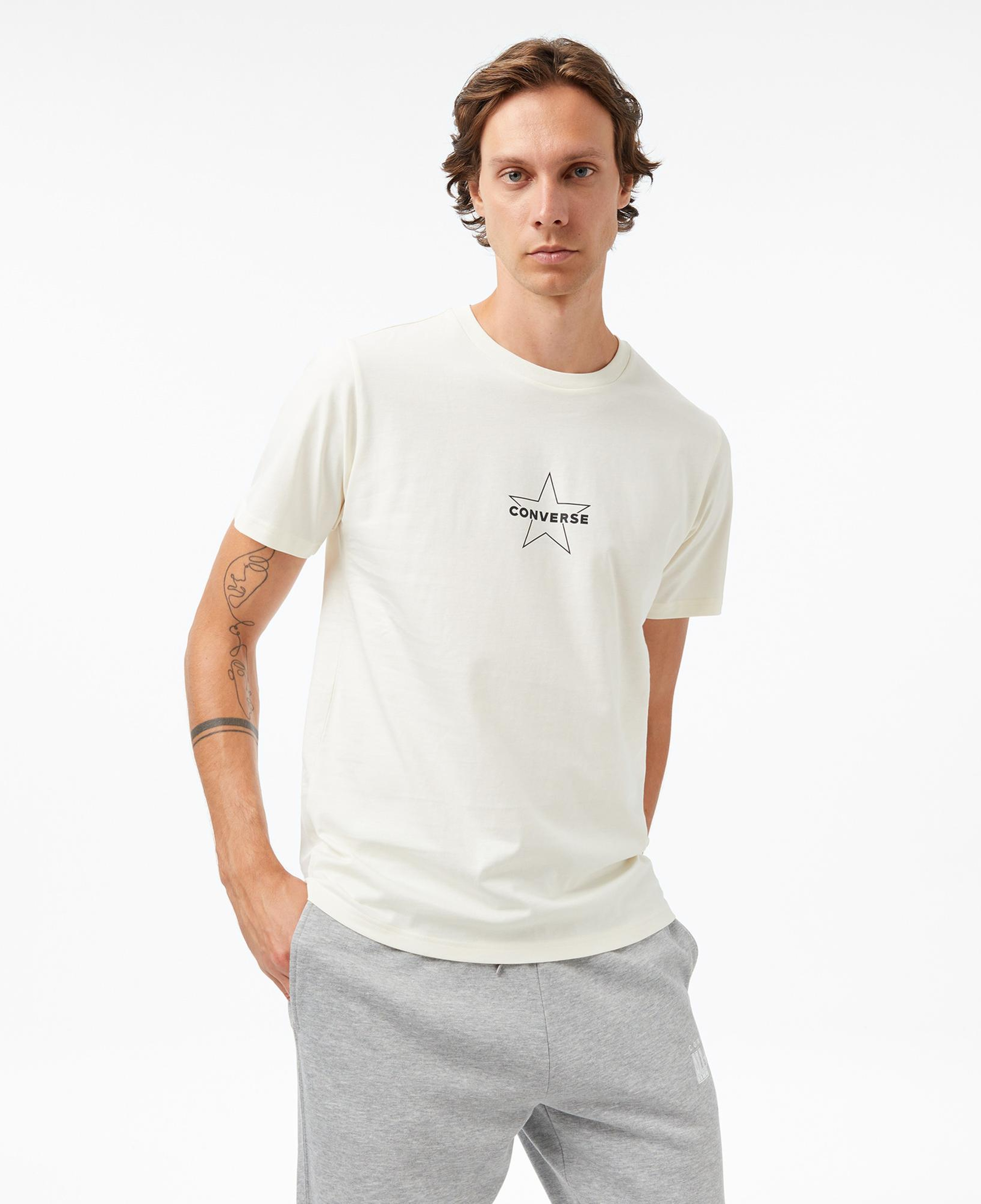 Converse Erkek Krem T-Shirt