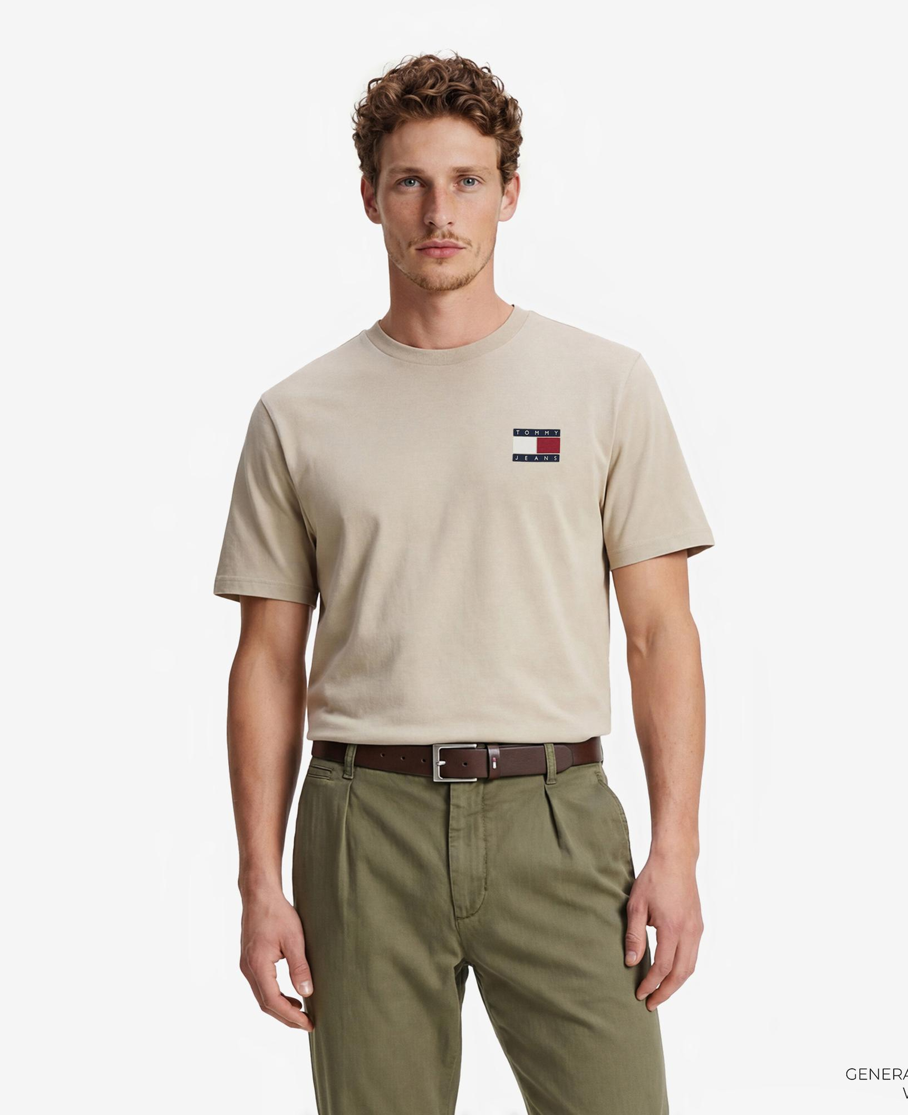 Tommy Hilfiger Outdoor Erkek Bej T-Shirt