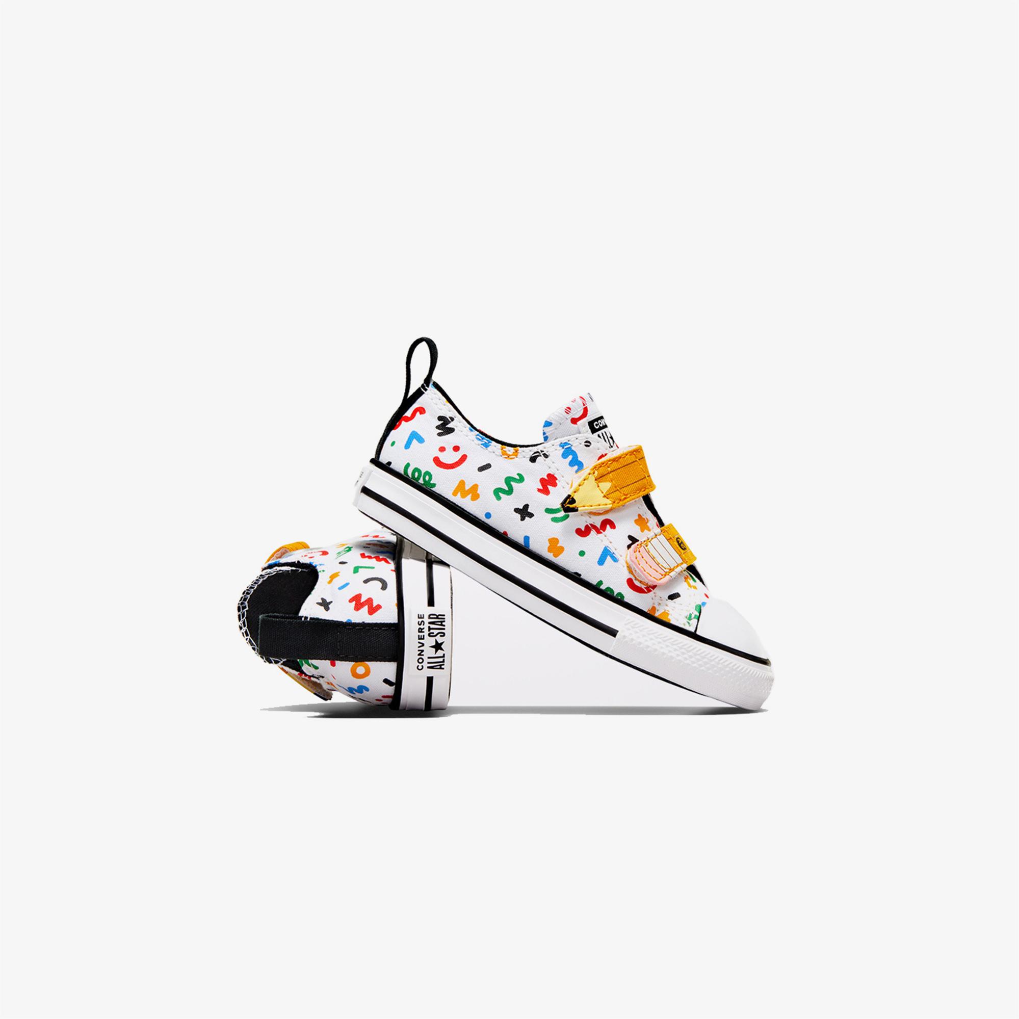 Converse Chuck Taylor All Star Doodles Çocuk Beyaz Sneaker