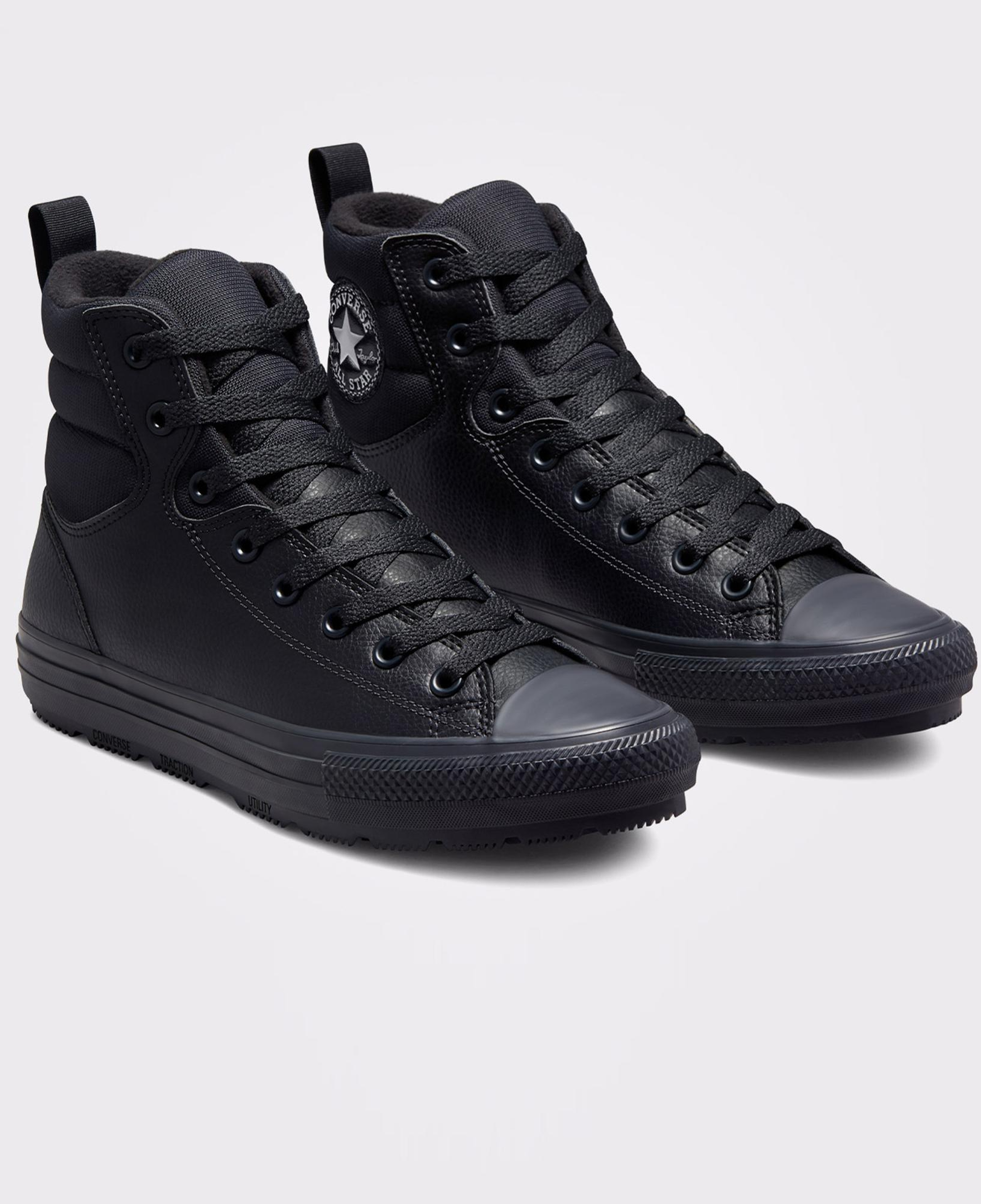 Converse Chuck Taylor All Star Faux Siyah Deri Berkshire Bot