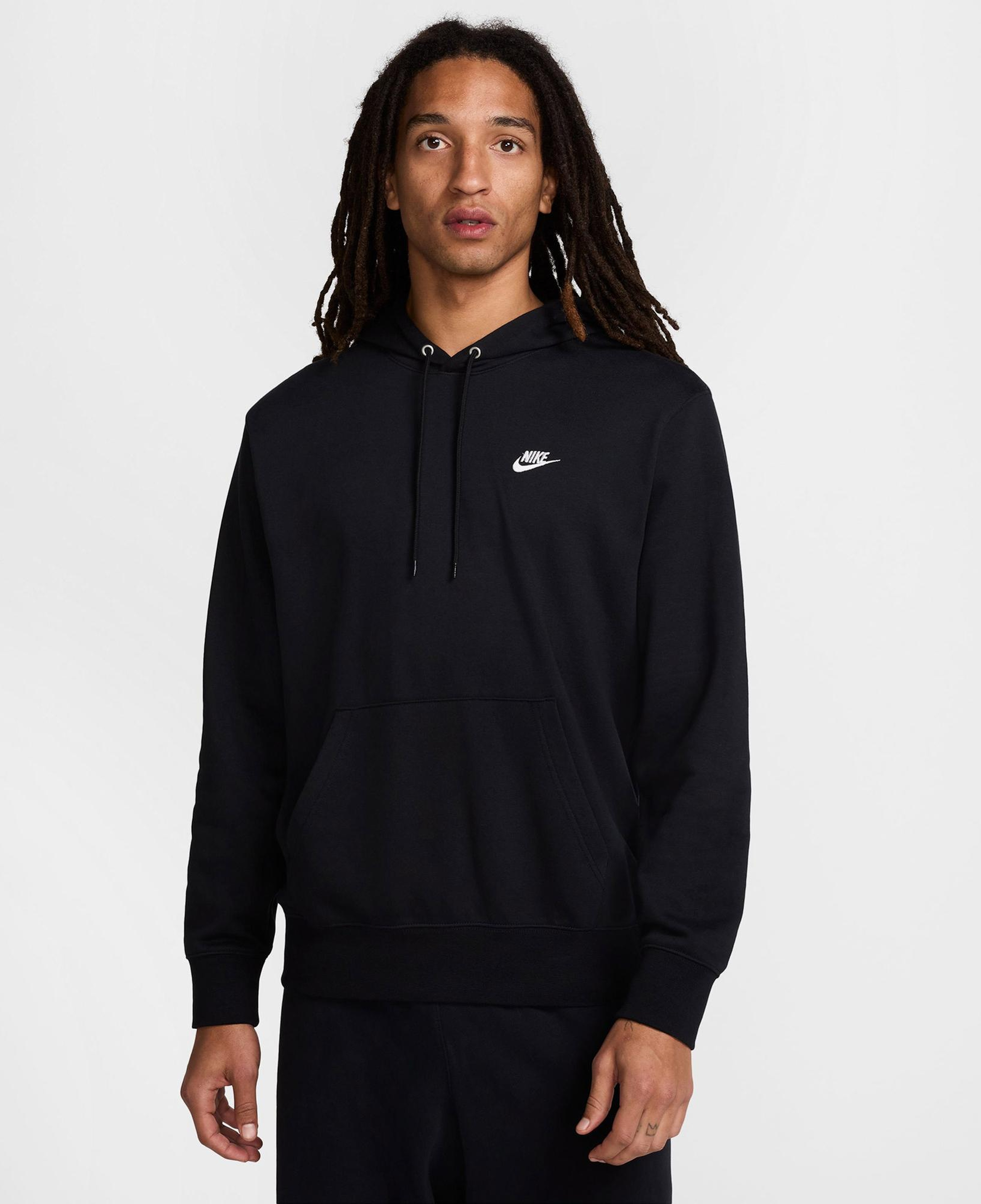 Nike Club Erkek Siyah Hoodie