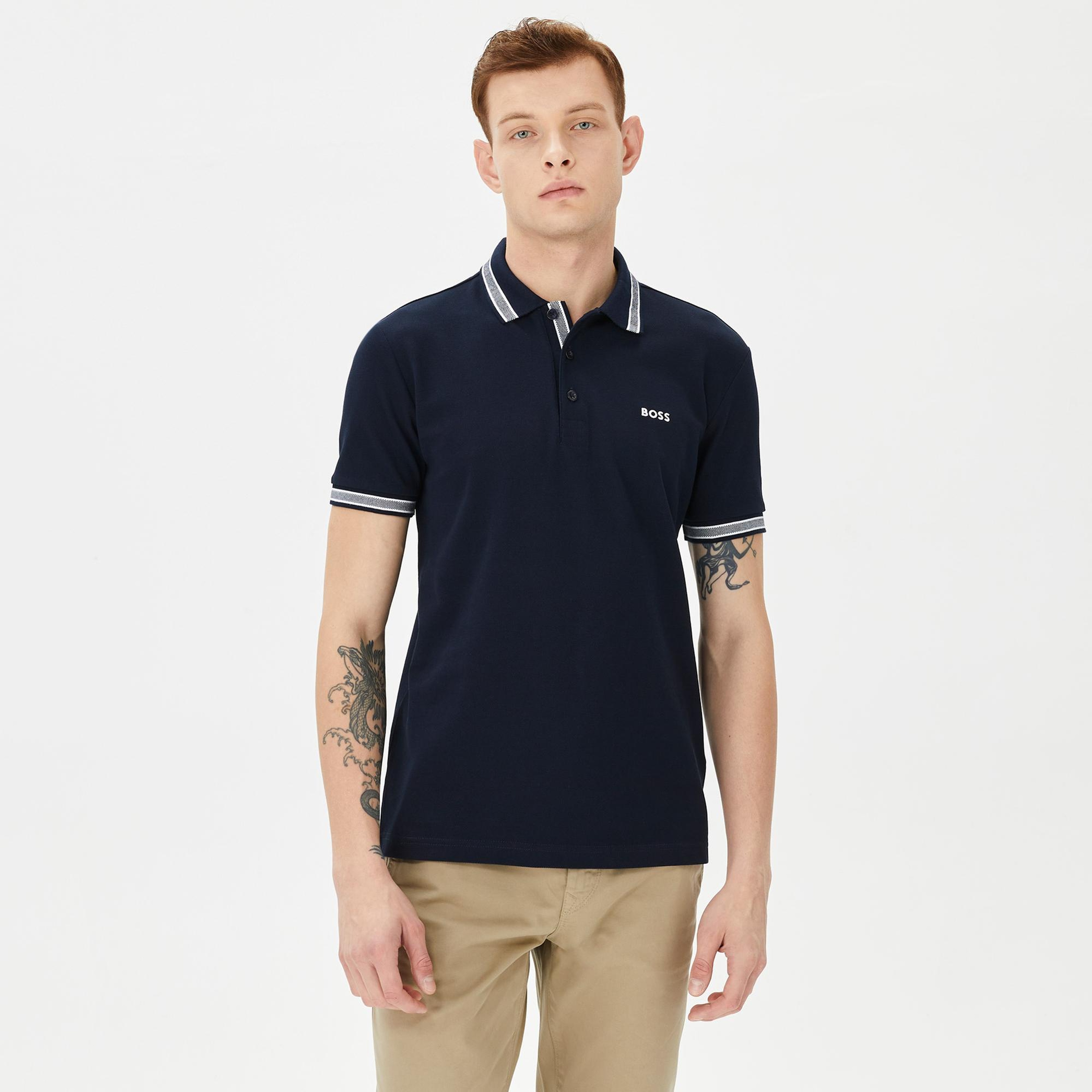 Boss Paddy Erkek Mavi Polo