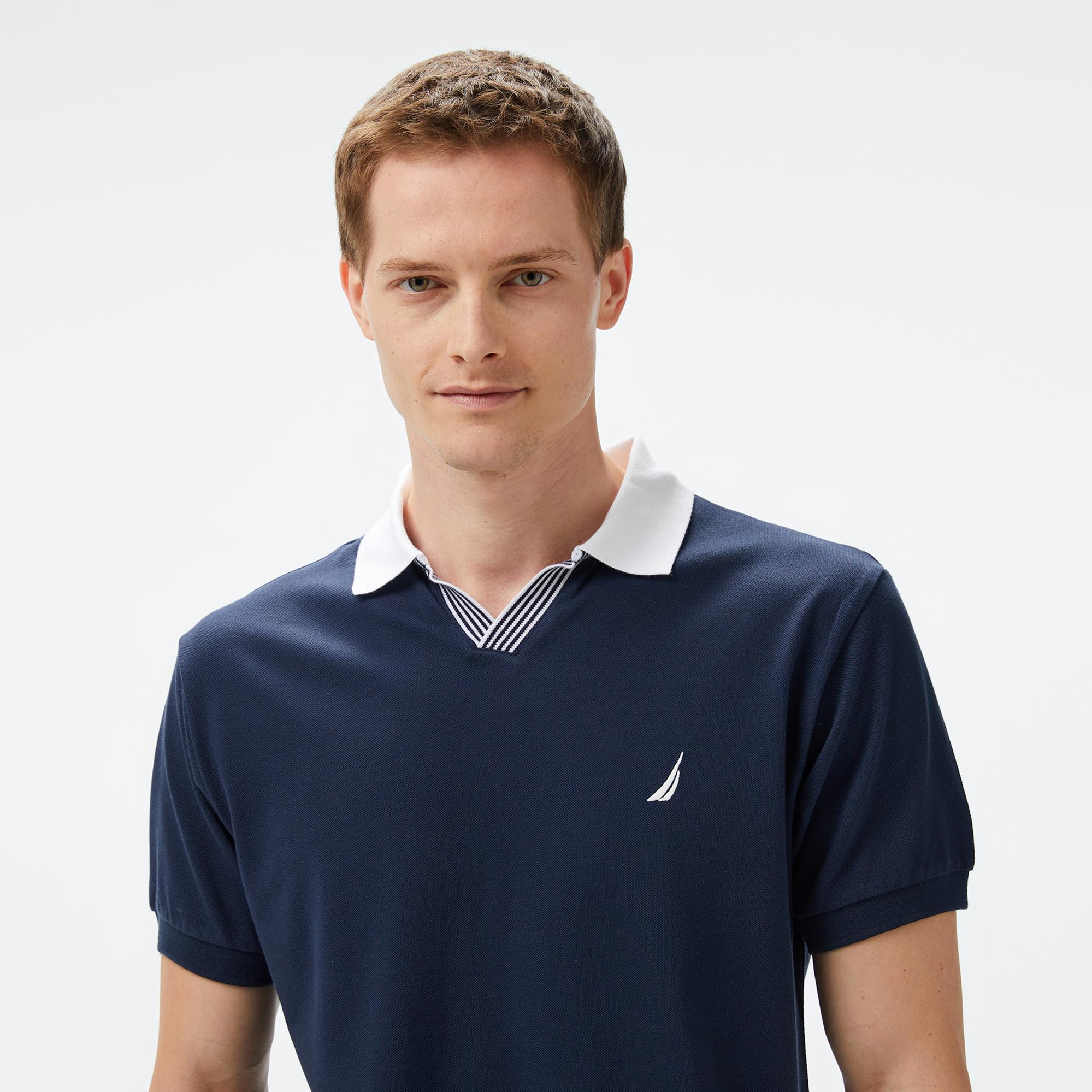 Nautica Erkek Lacivert Classic Fit Polo Yaka T-Shirt