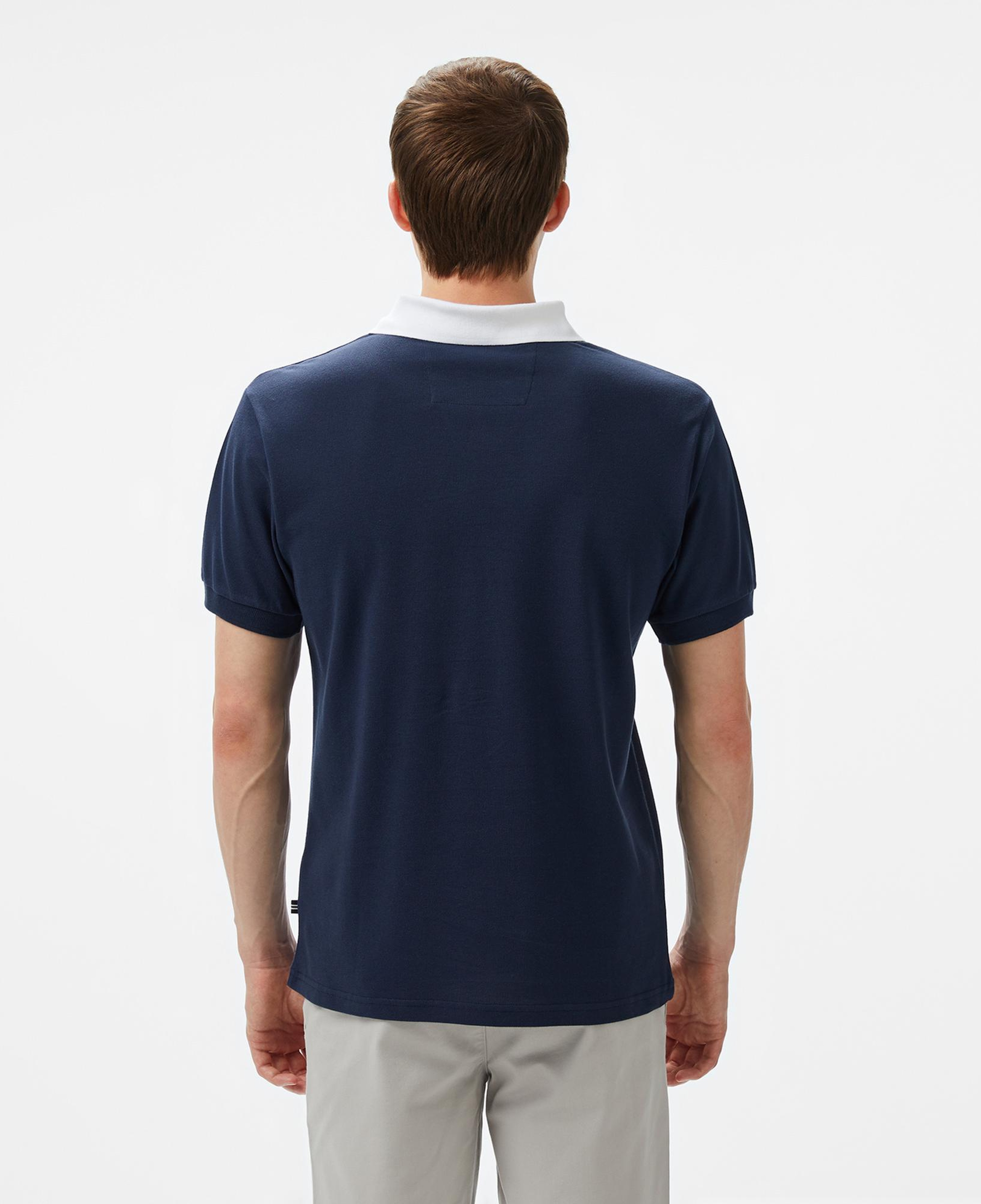 Nautica Erkek Lacivert Classic Fit Polo Yaka T-Shirt