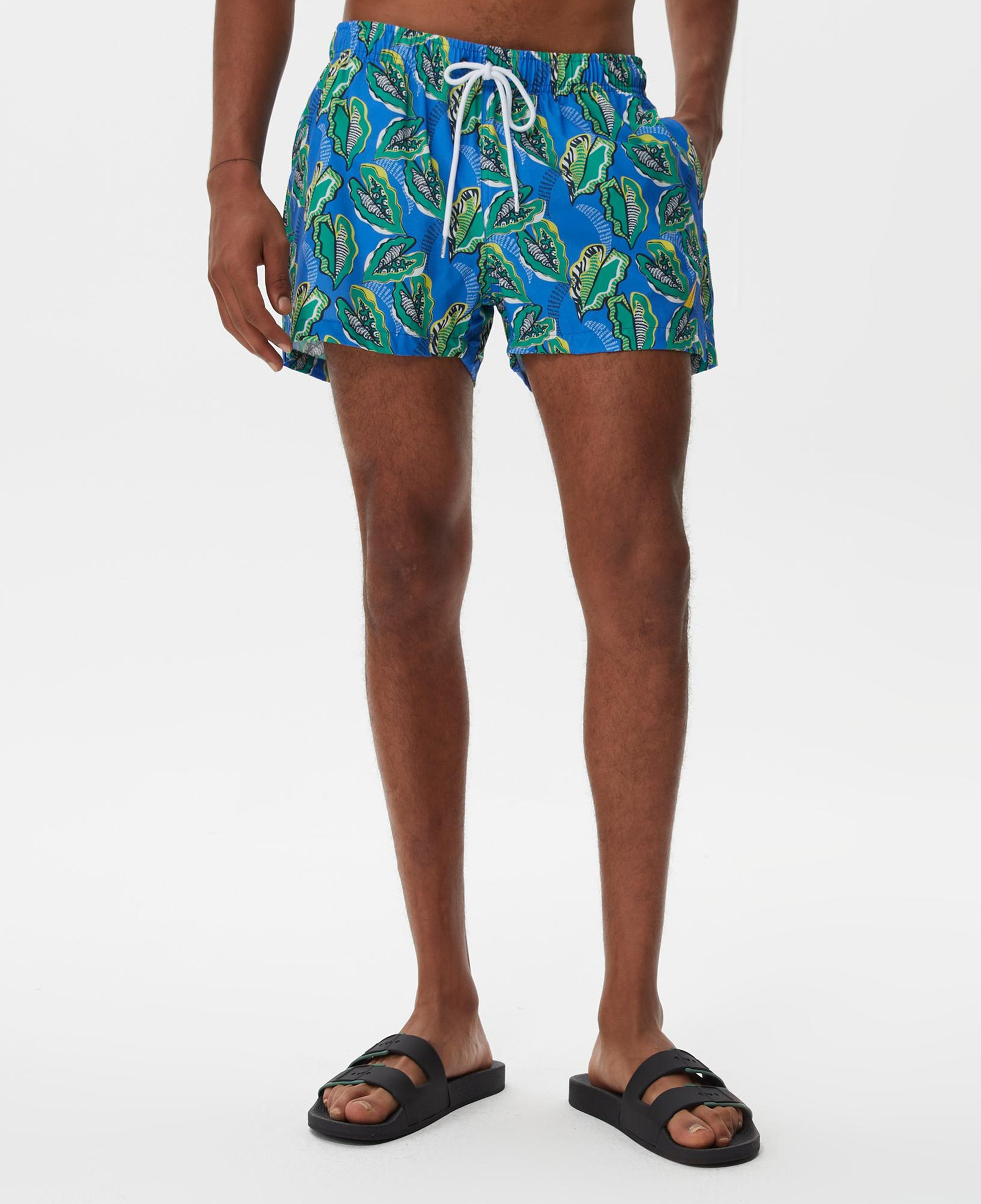 Nautica Erkek Mavi Baskılı Deniz Şortu