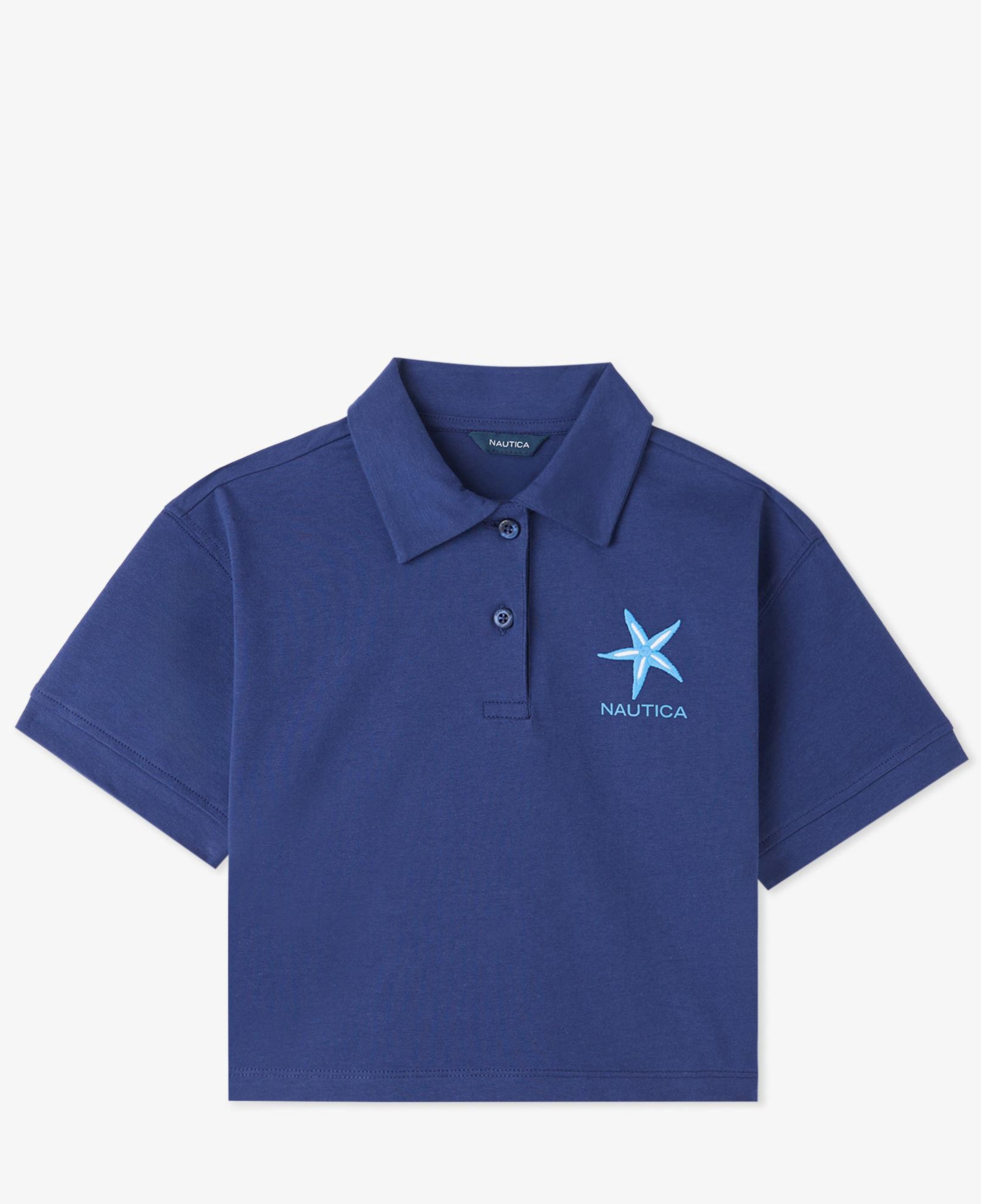 Nautica Kız Çocuk Lacivert Regular Fit Polo Yaka T-Shirt