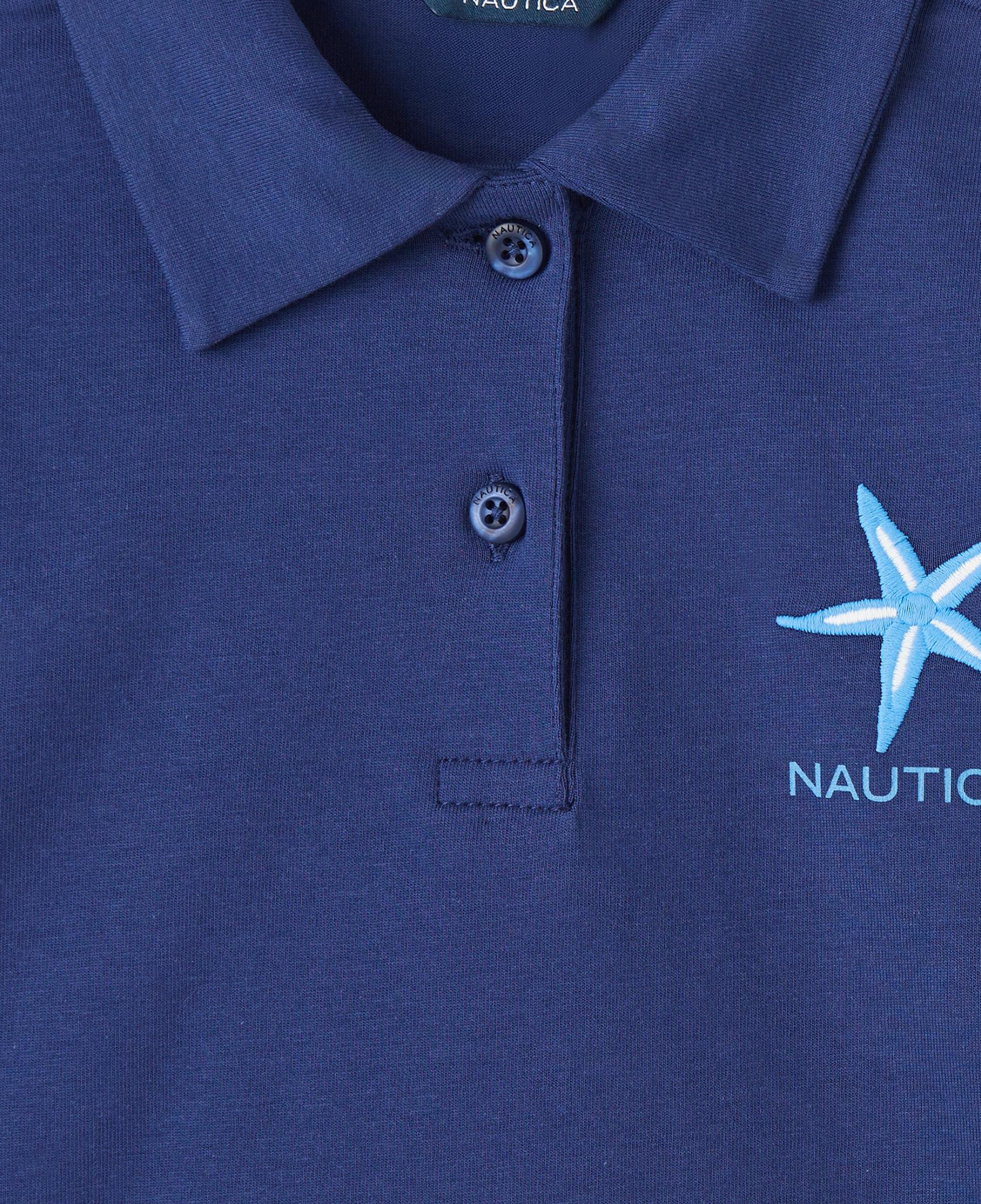 Nautica Kız Çocuk Lacivert Regular Fit Polo Yaka T-Shirt