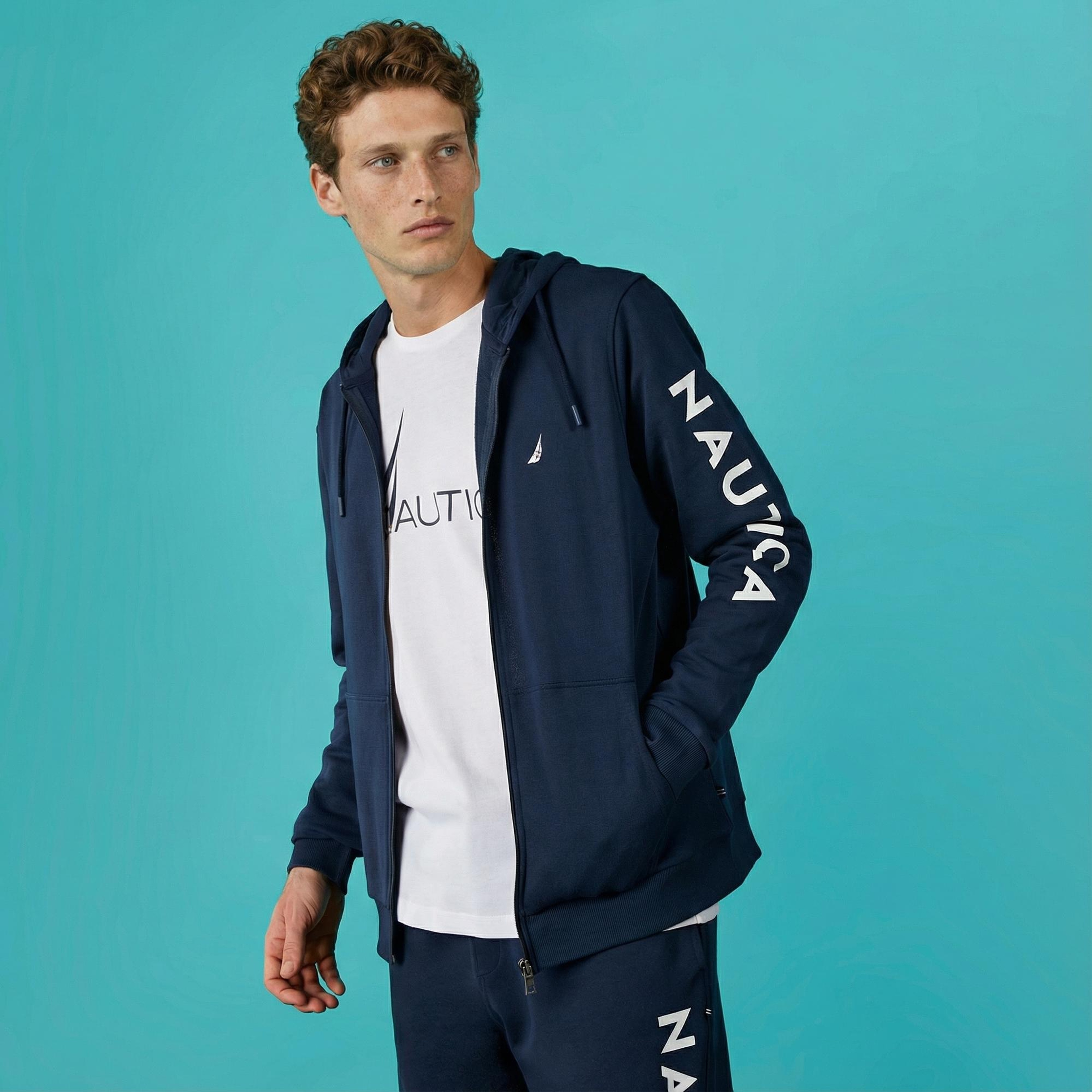 Nautica Erkek Lacivert Standart Fit Sweatshirt