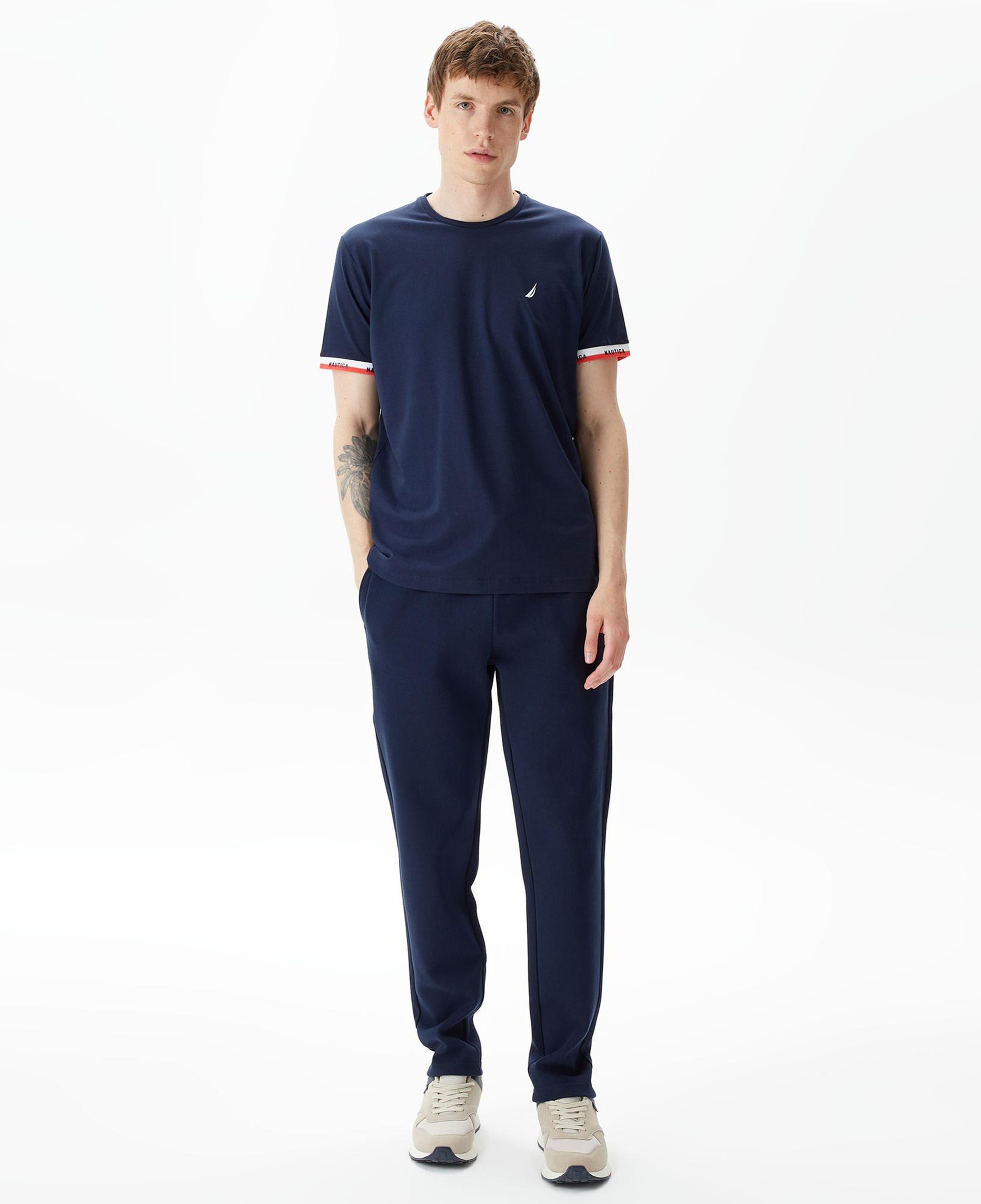 Nautica Erkek Lacivert Standart Fit T-Shirt