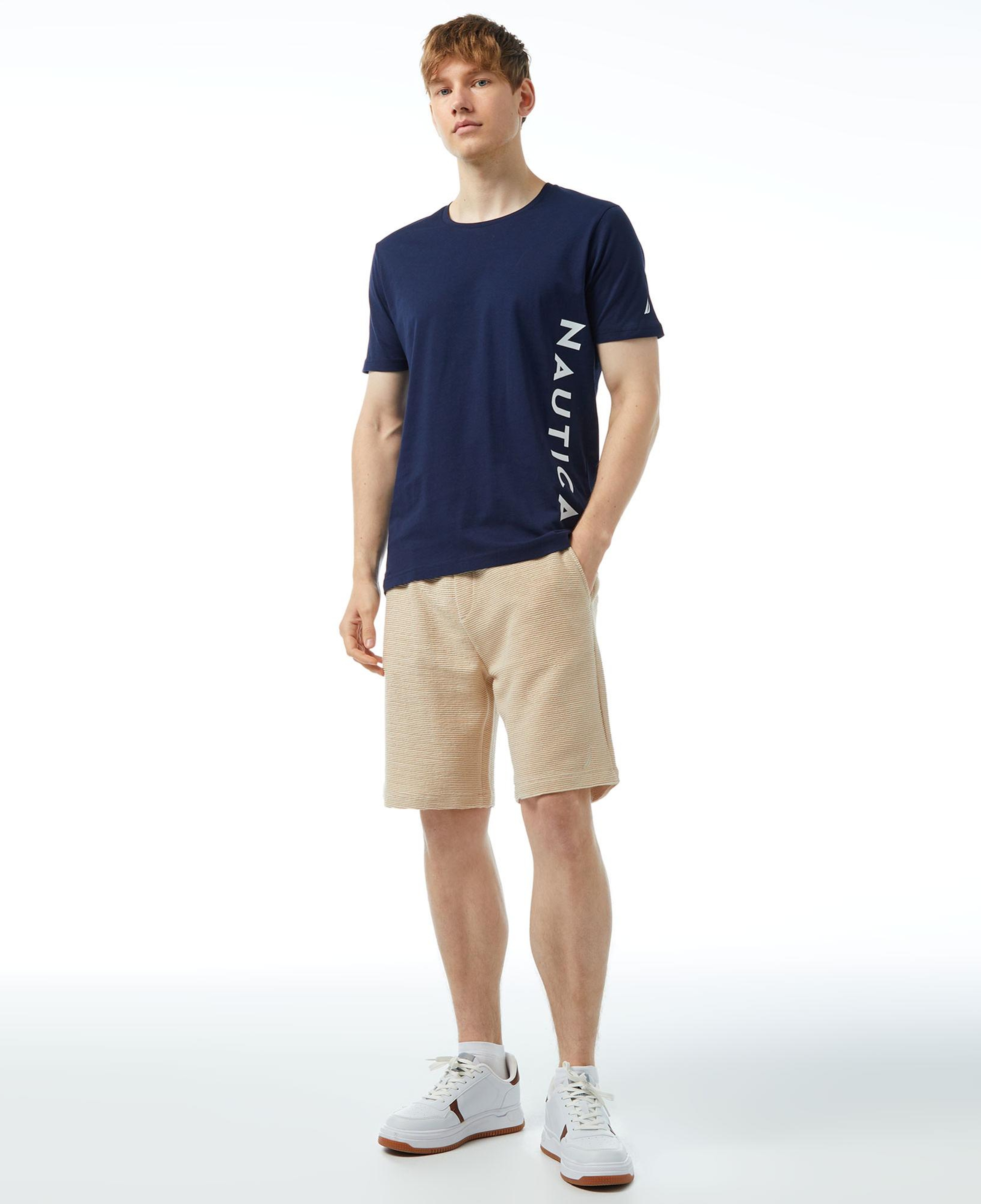 Nautica Erkek Lacivert Standart Fit T-Shirt