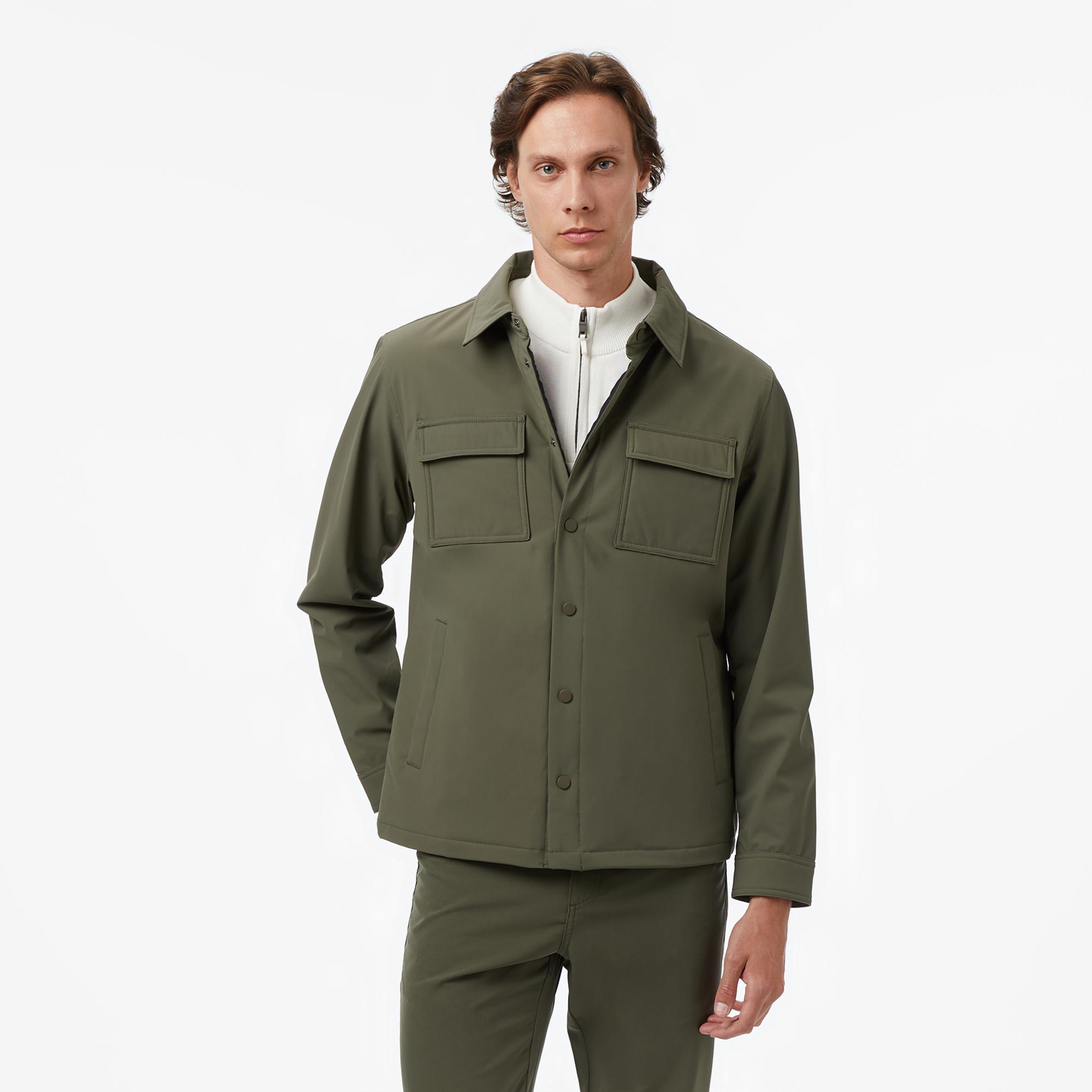 Nautica Erkek Yeşil Regular Fit Su Geçirmez Mont