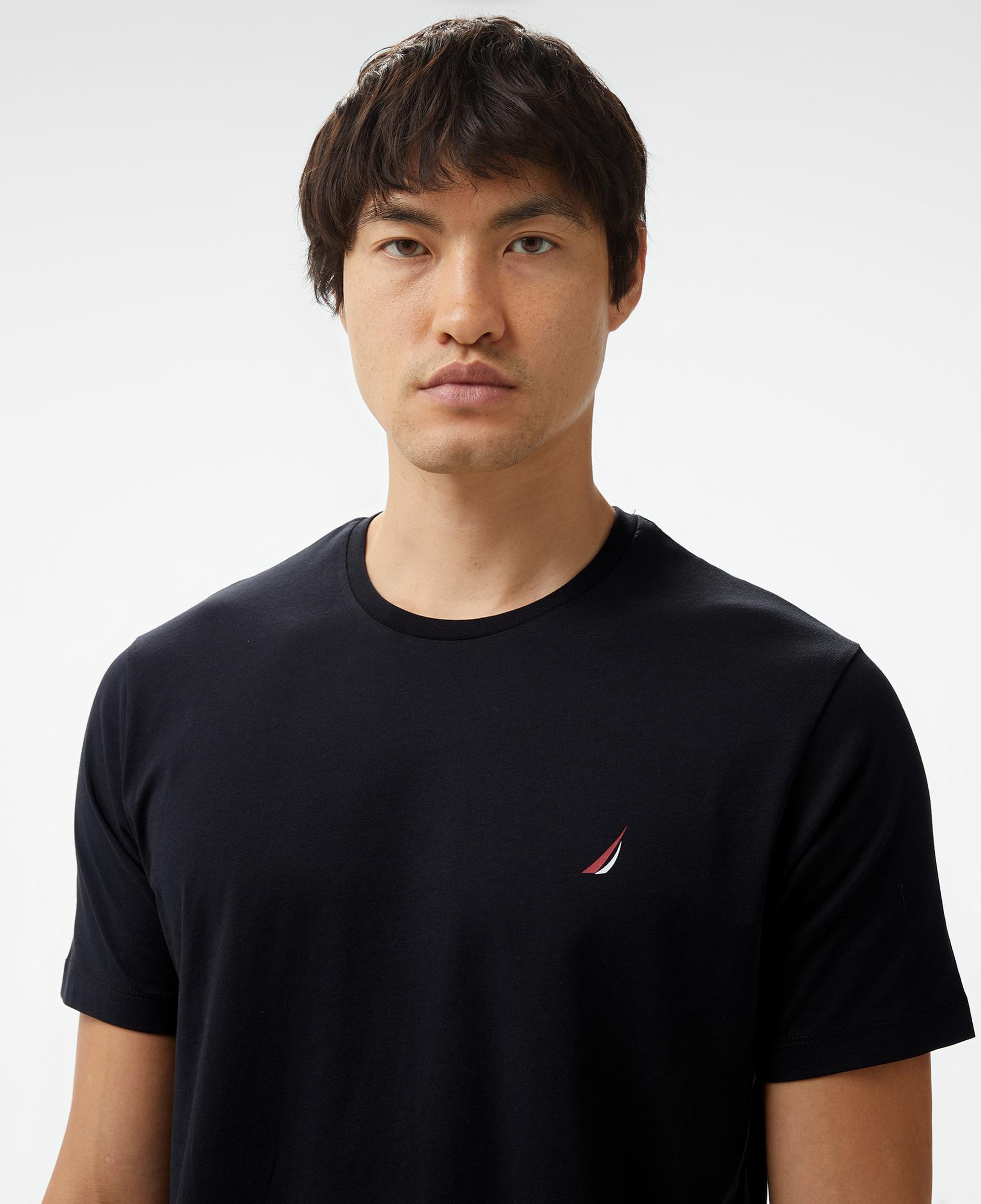 Nautica Erkek Siyah Standart Fit T-Shirt