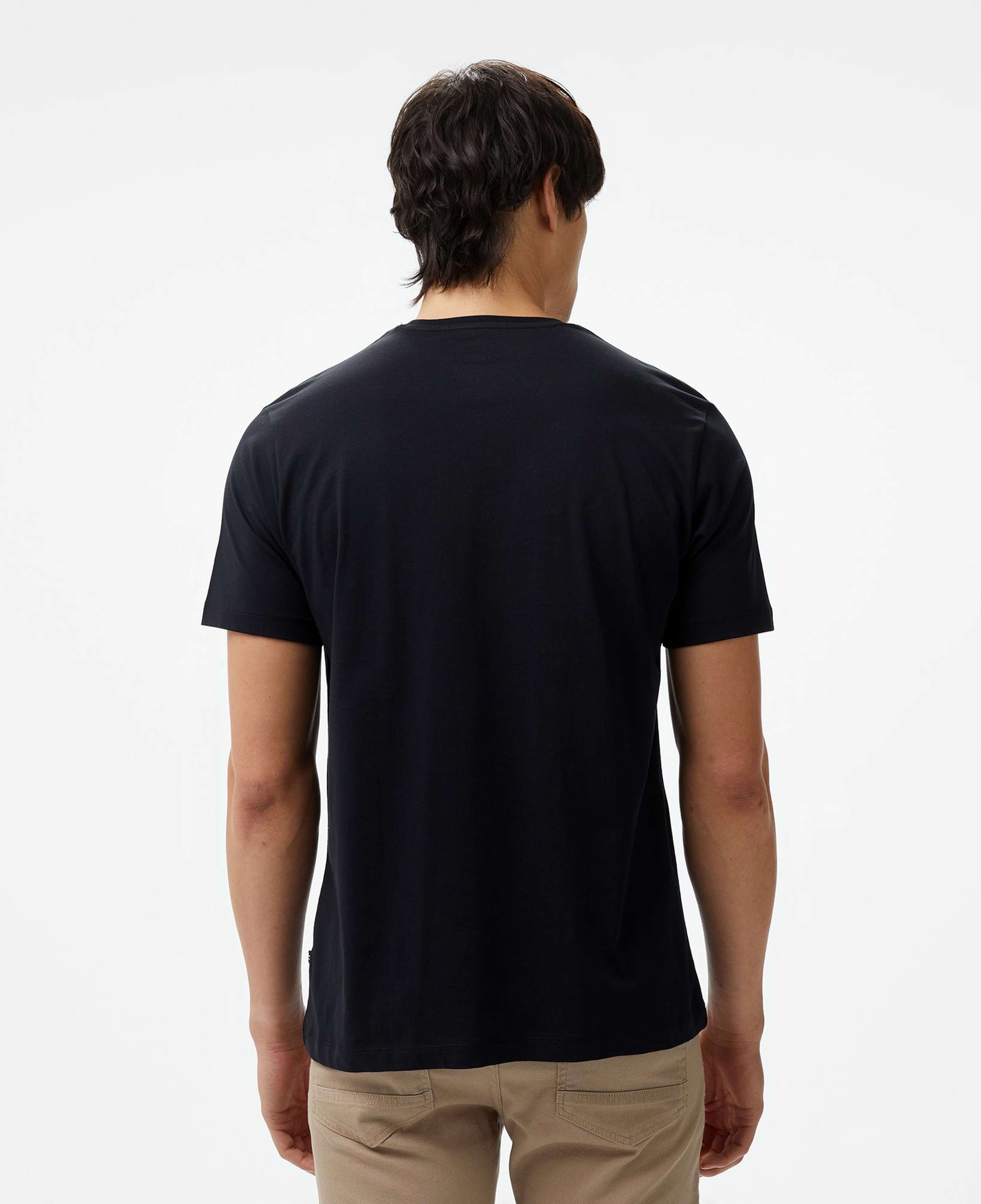 Nautica Erkek Siyah Standart Fit T-Shirt