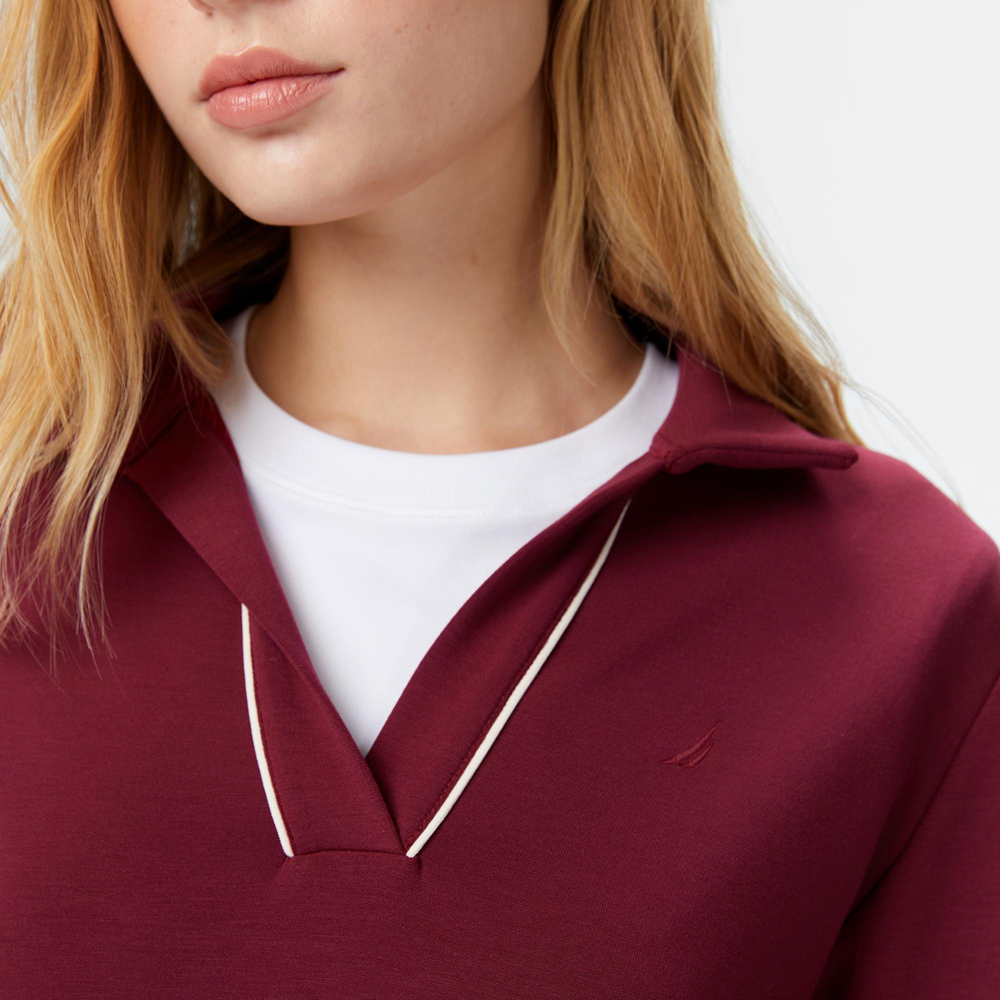 Nautica Kadın Bordo Regular Fit Sweatshirt