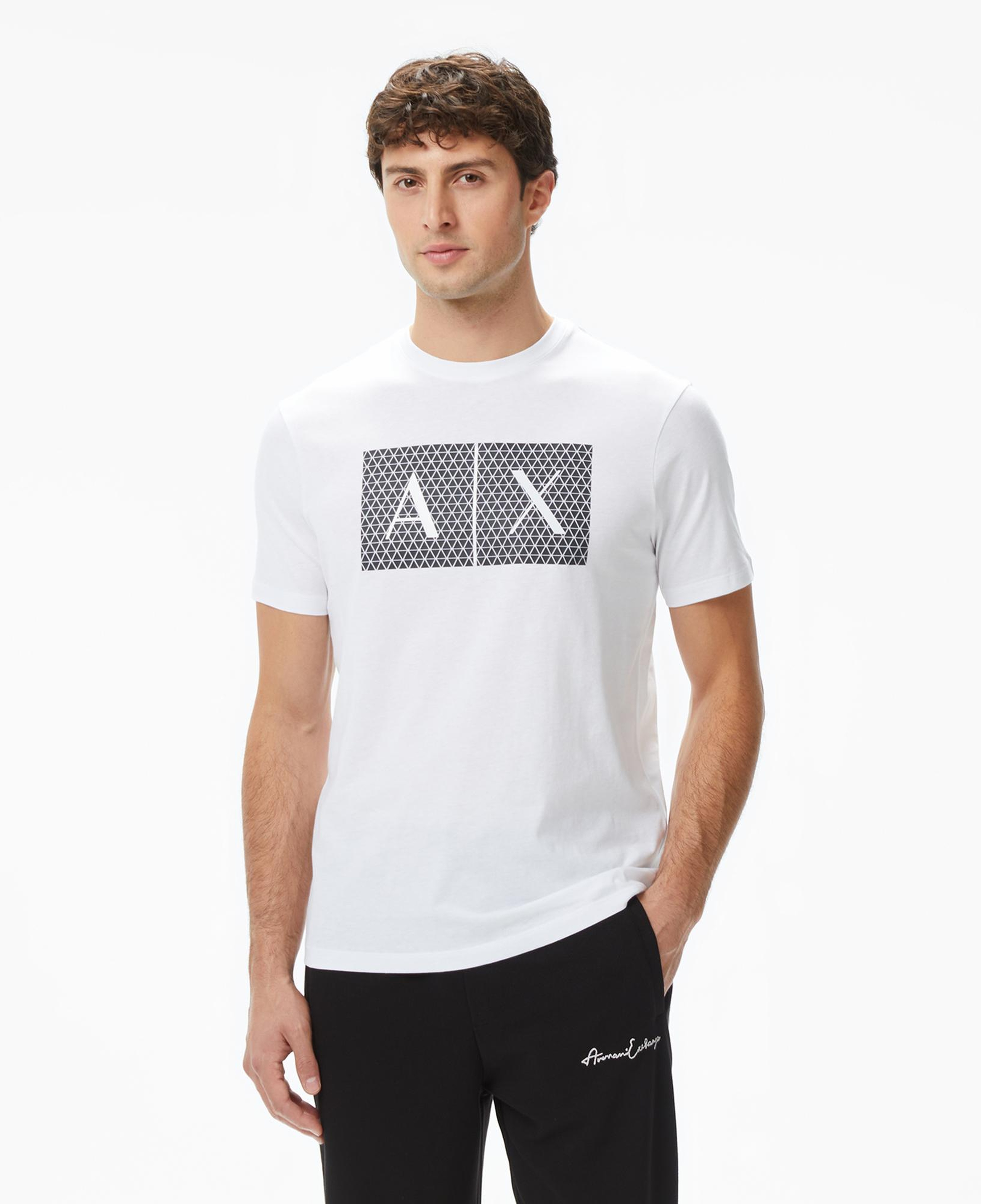 Armani Exchange Erkek Beyaz T-Shirt