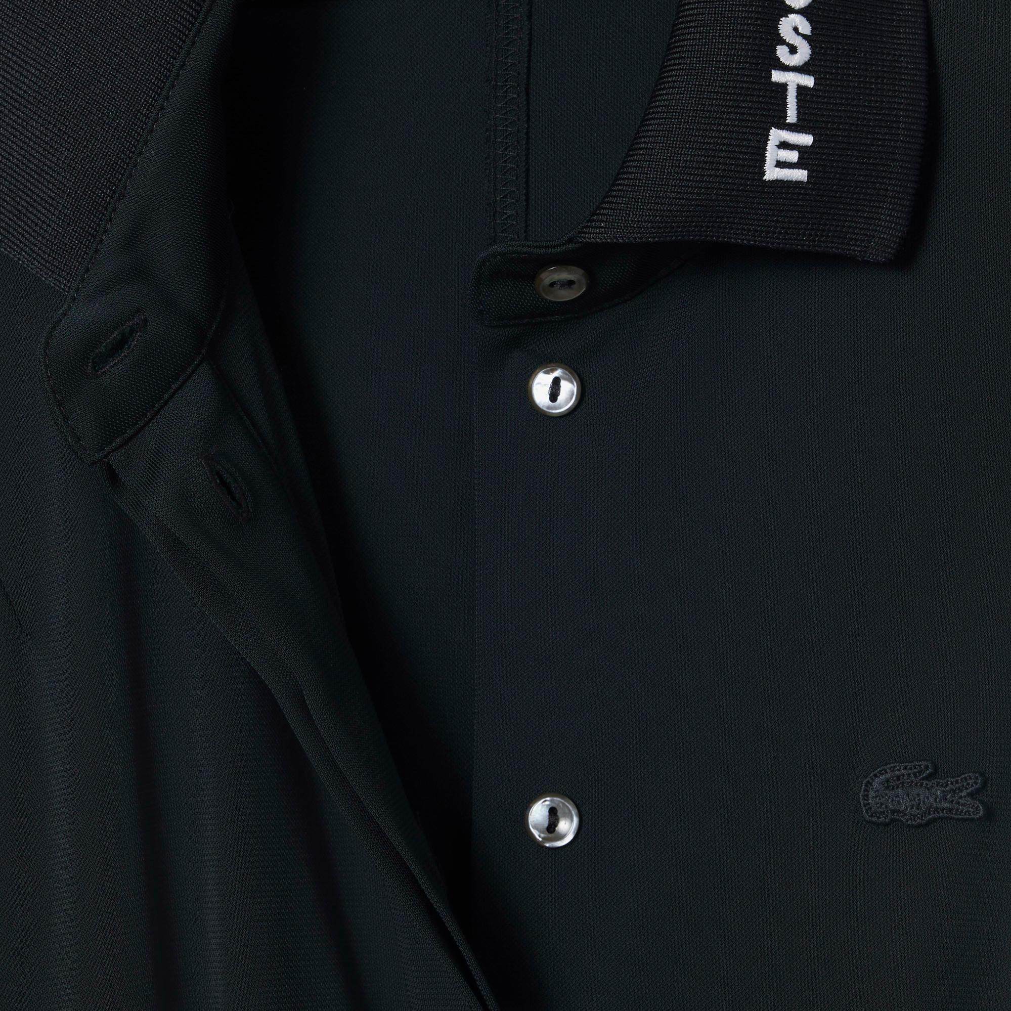 Lacoste Runway Kadın Polo Yaka Koyu Yeşil Elbise