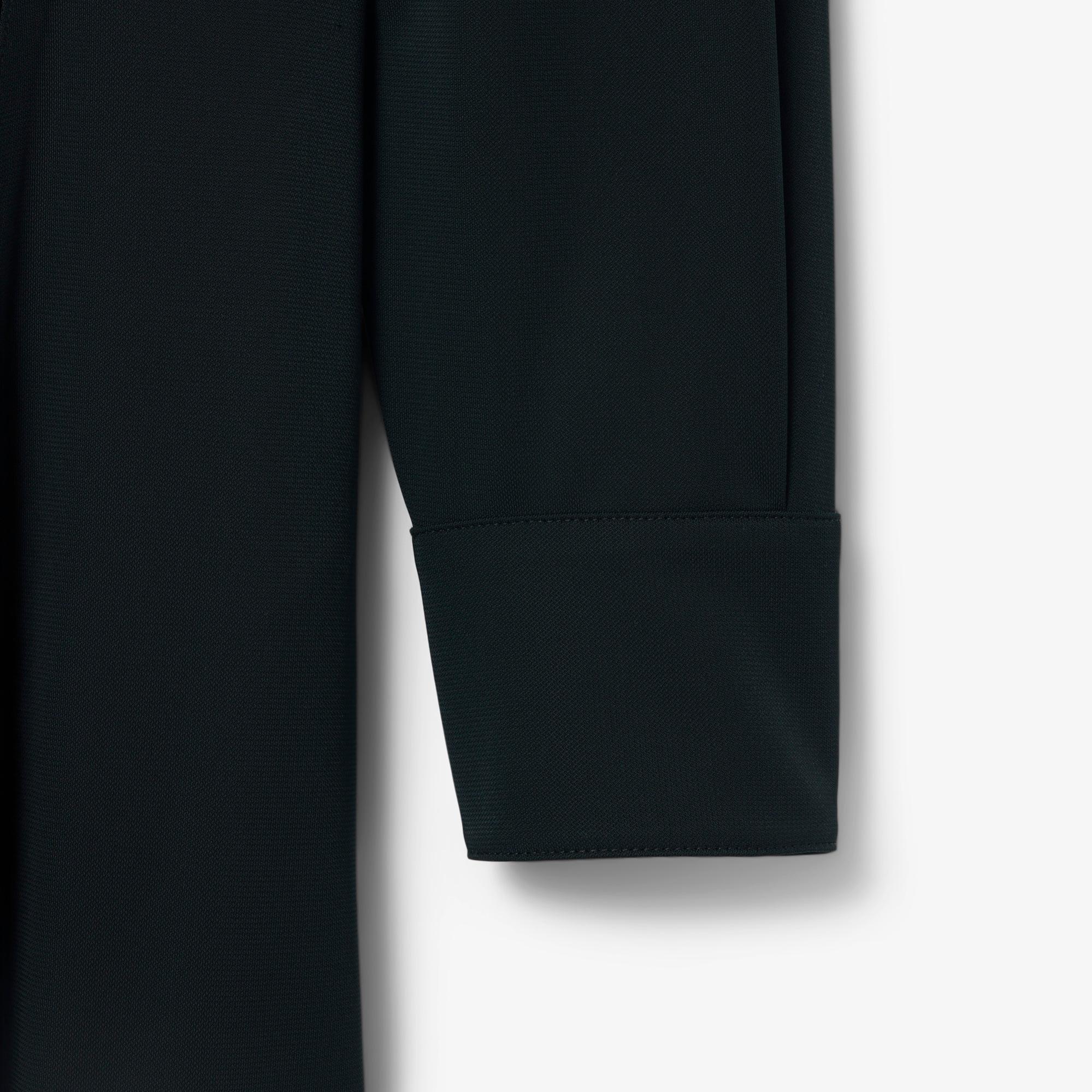 Lacoste Runway Kadın Polo Yaka Koyu Yeşil Elbise