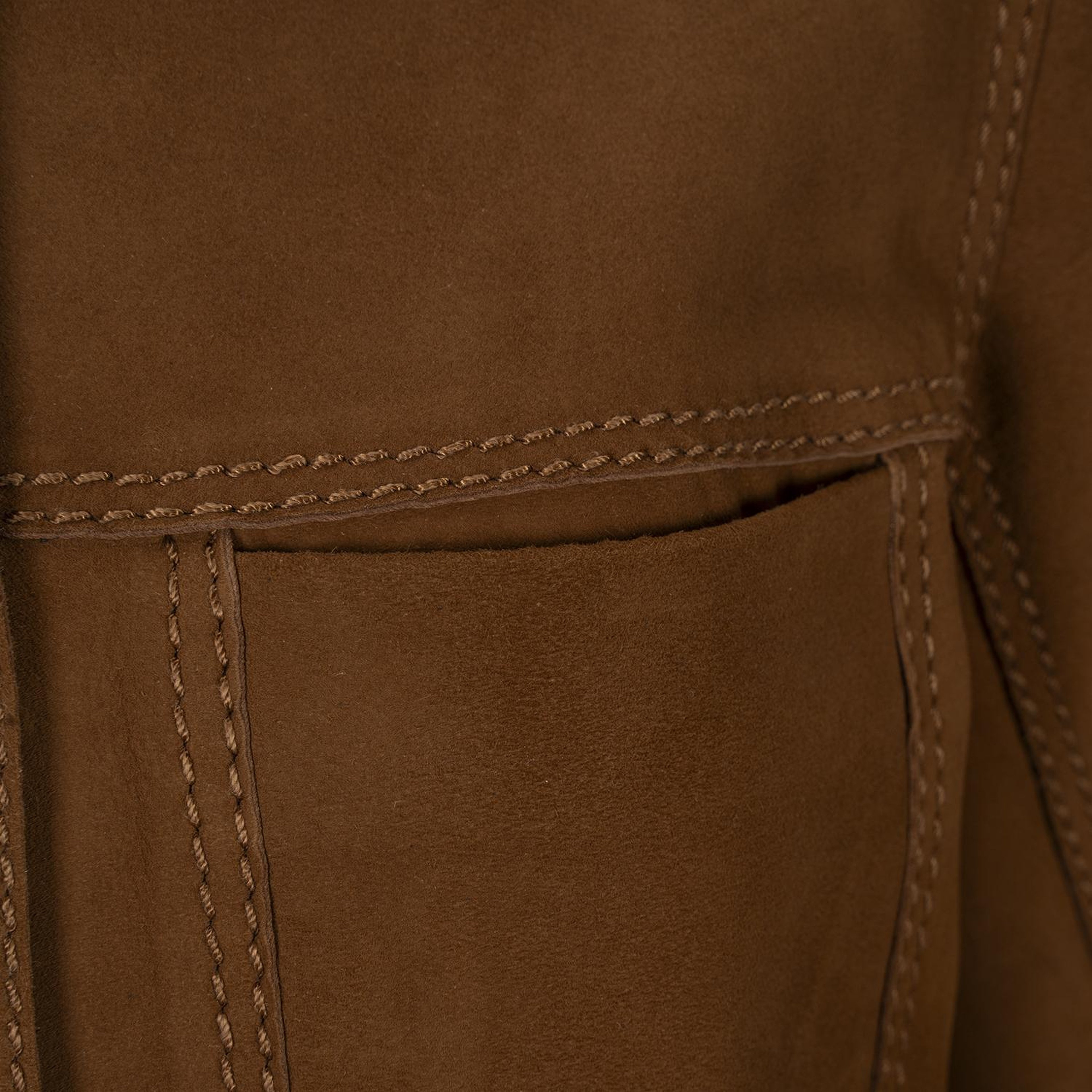 Kadın Taba Gömlek Yakalı Düğmeli Süet Ceket