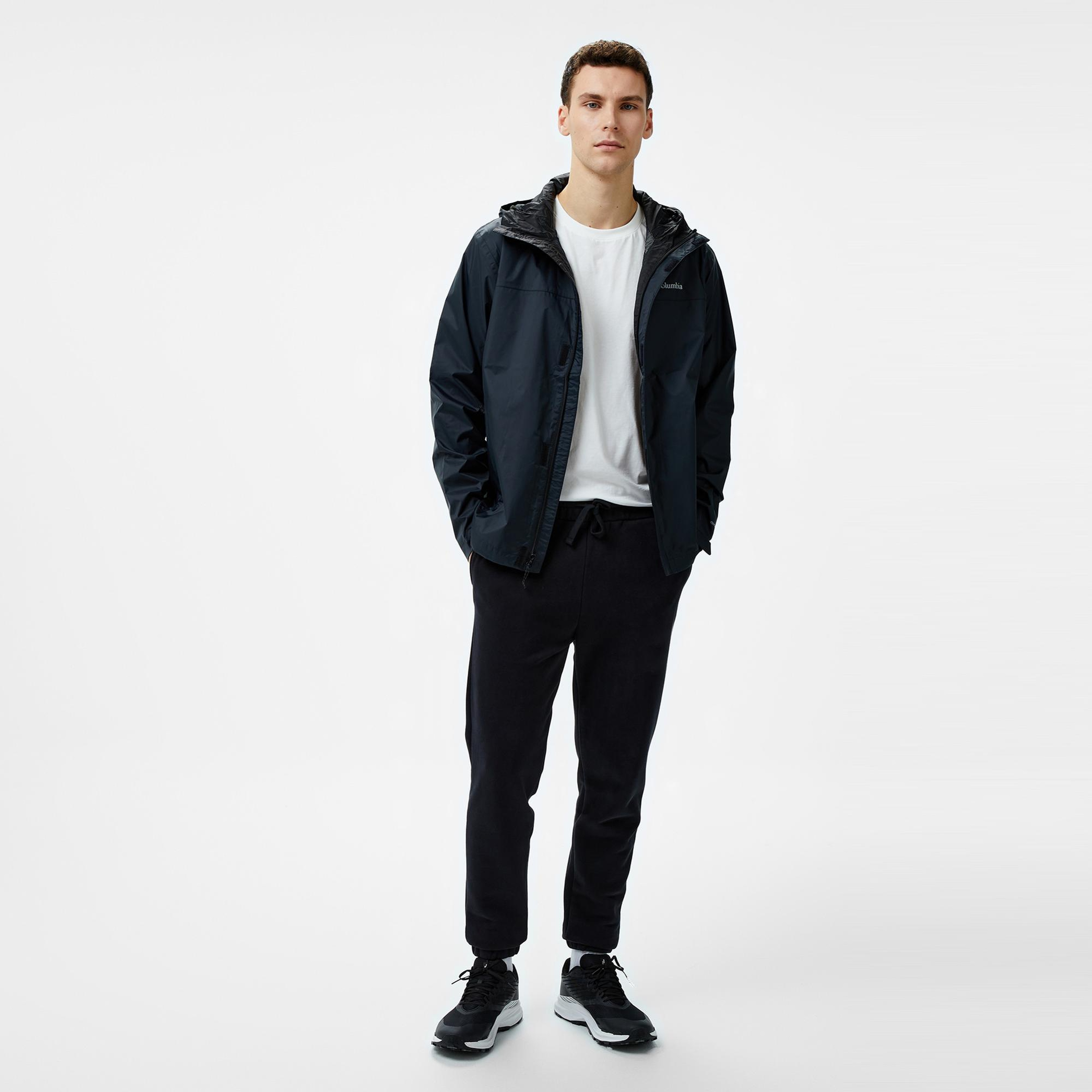 Columbia Watertight Erkek Siyah Yağmurluk