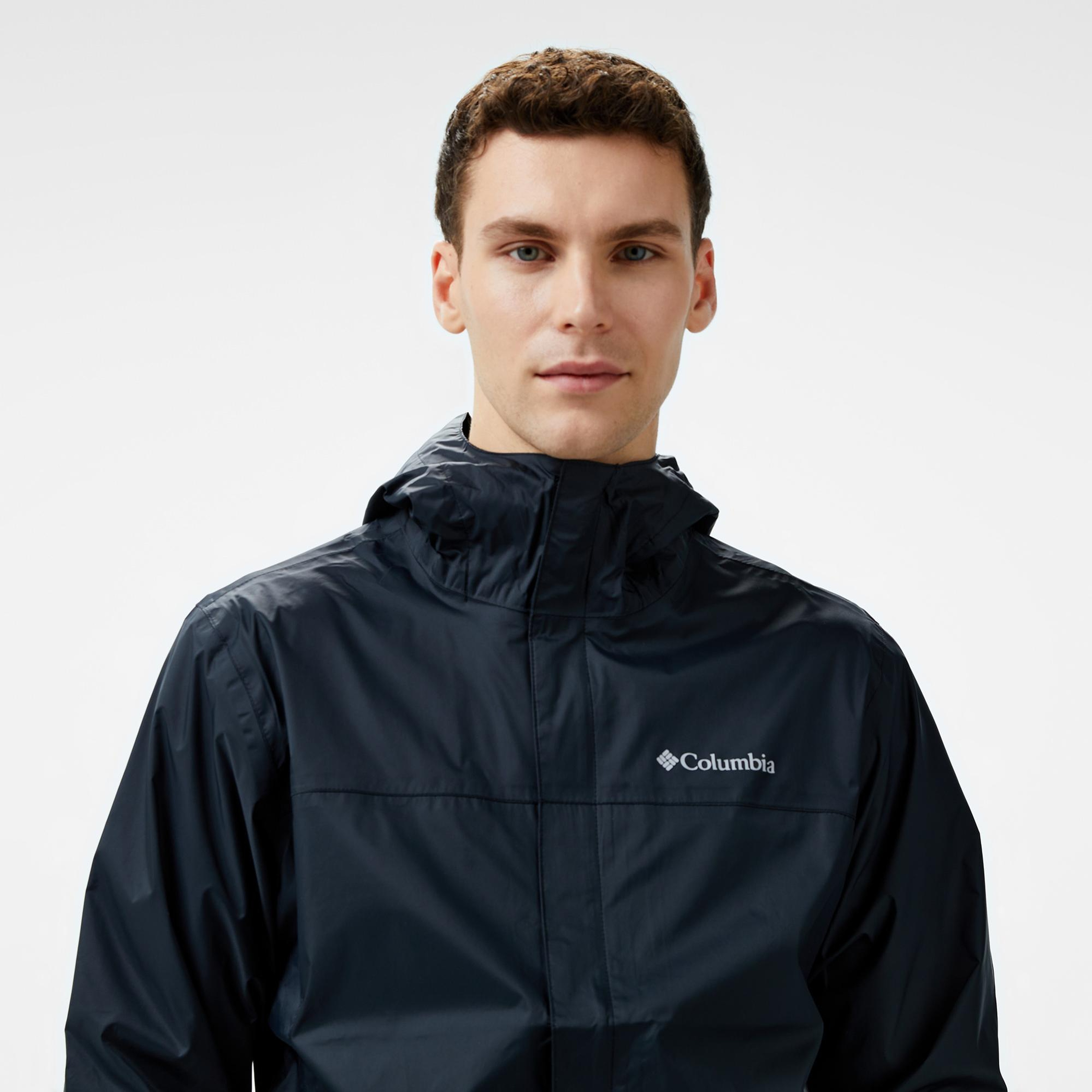 Columbia Watertight Erkek Siyah Yağmurluk