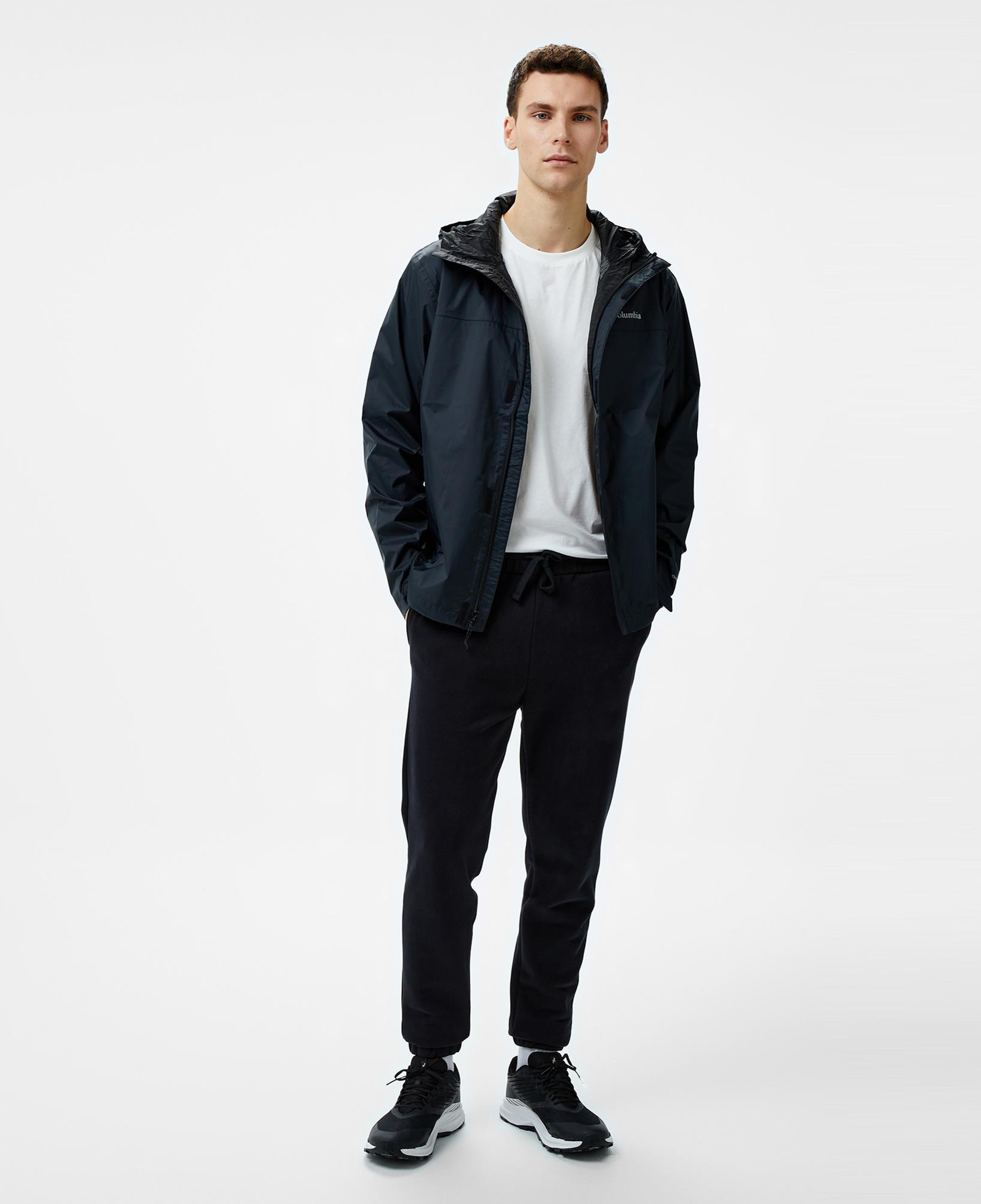 Columbia Watertight Erkek Siyah Yağmurluk