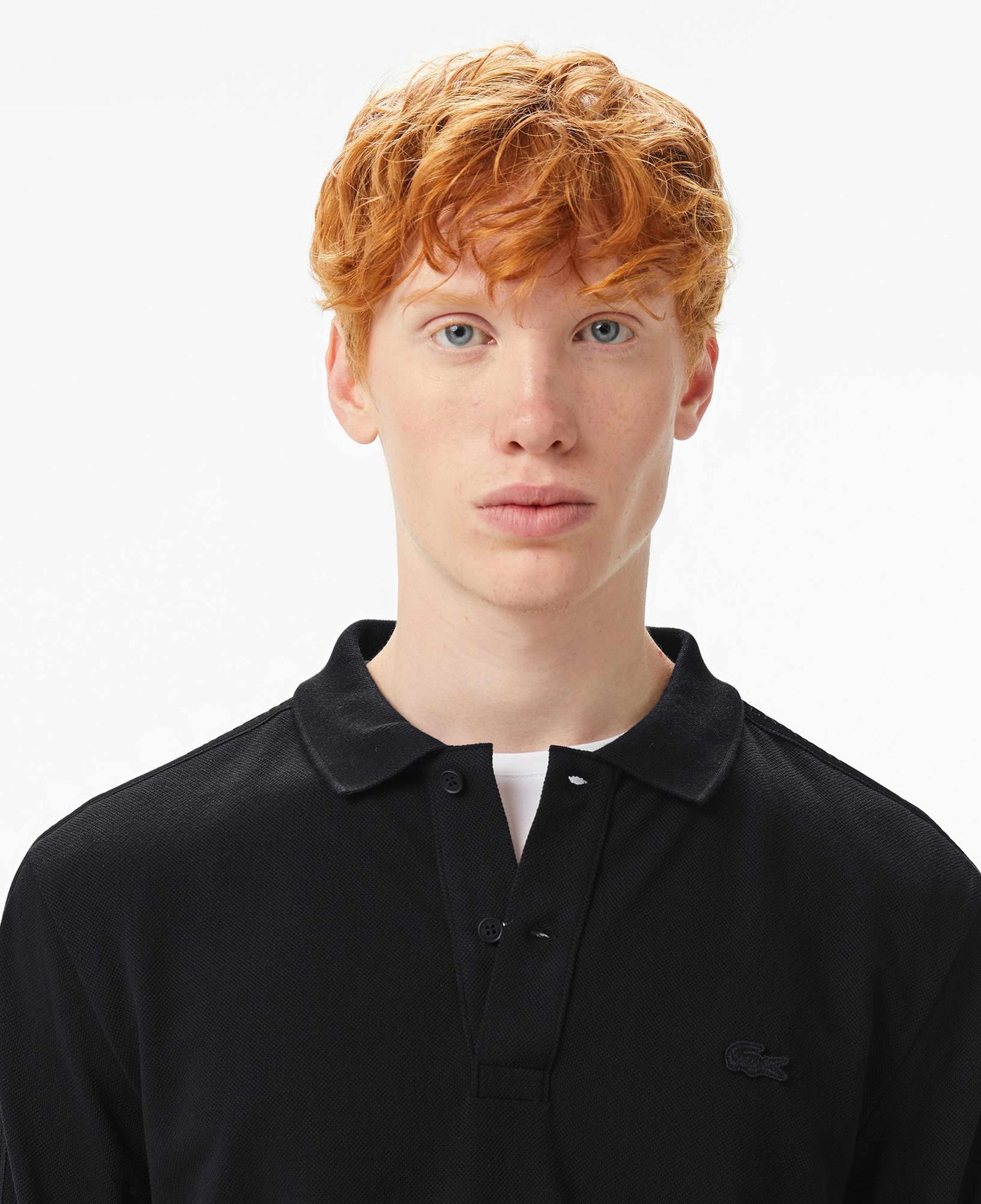 Lacoste Erkek Regular Fit Uzun Kollu Siyah Polo