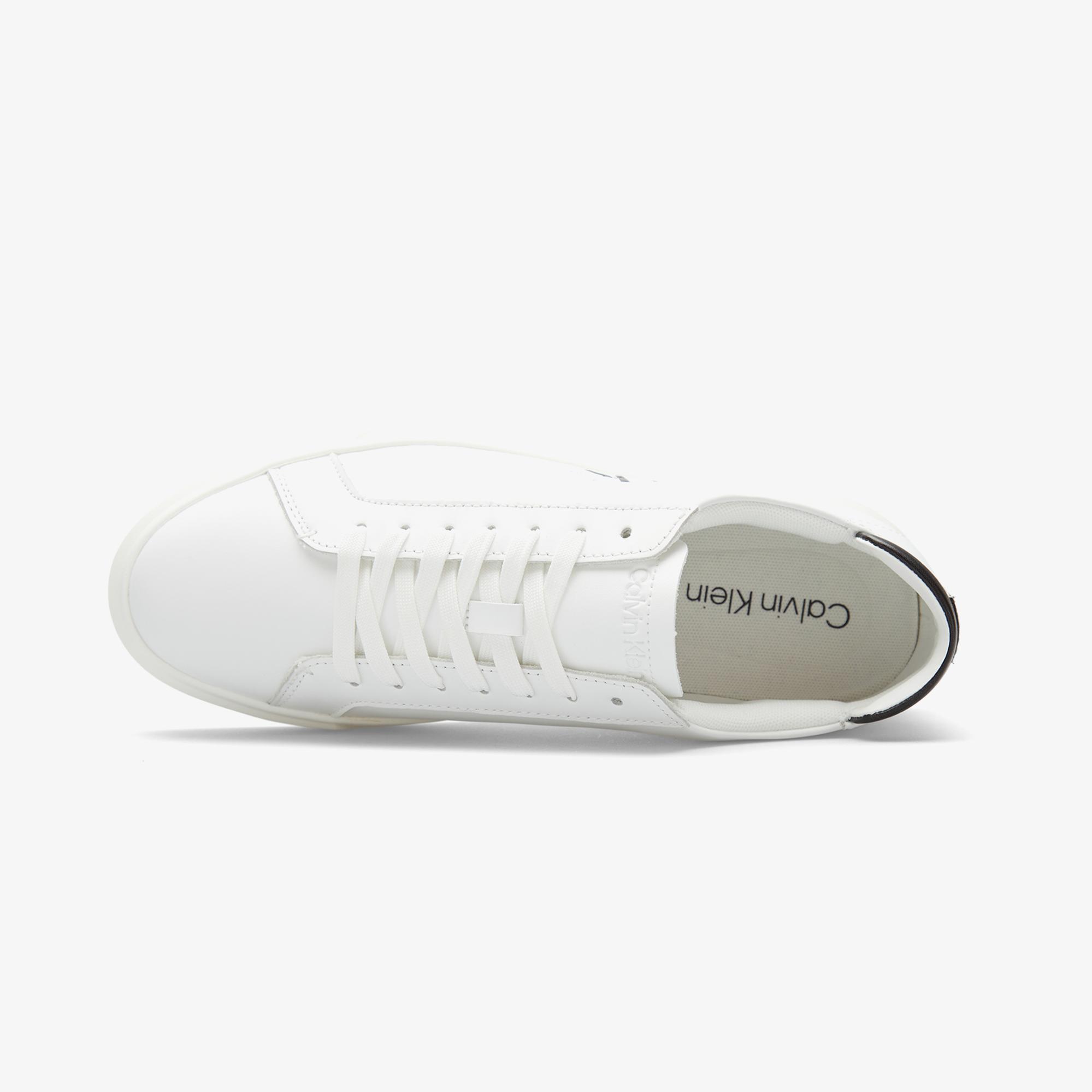 Calvin Klein Basket Cupsole Lace Up Erkek Beyaz Sneaker
