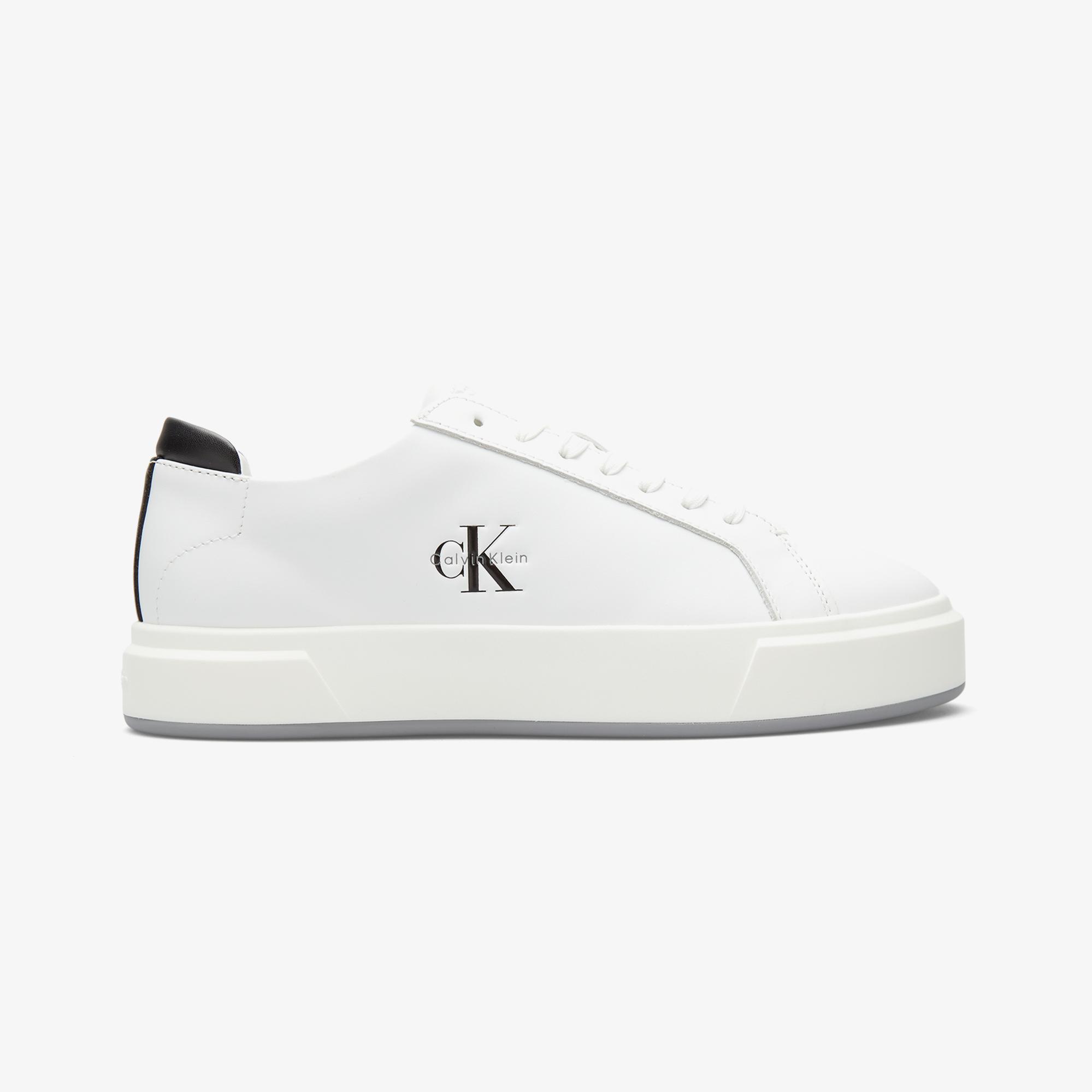 Calvin Klein Basket Cupsole Lace Up Erkek Beyaz Sneaker