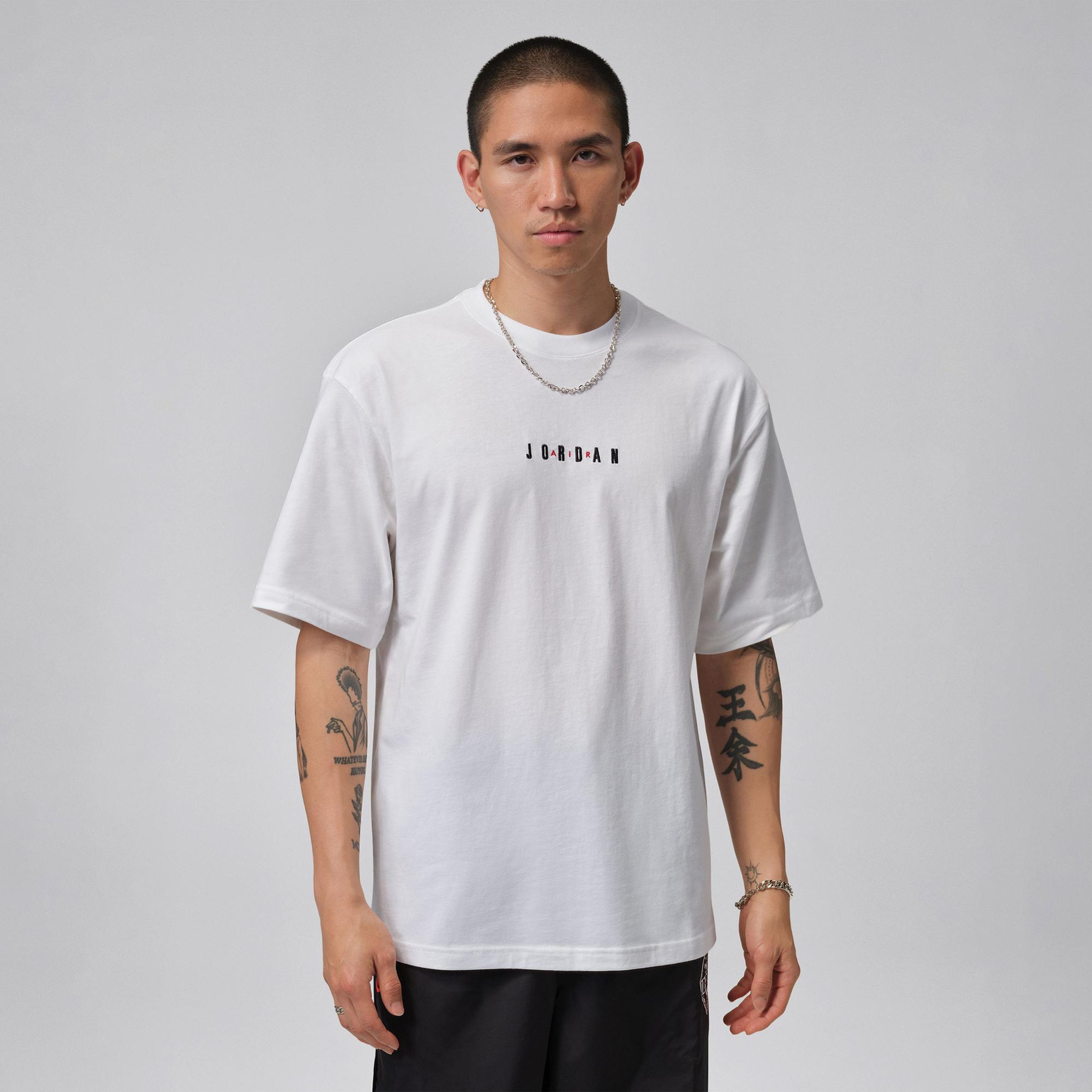 Jordan Air Crew Erkek Beyaz T-Shirt