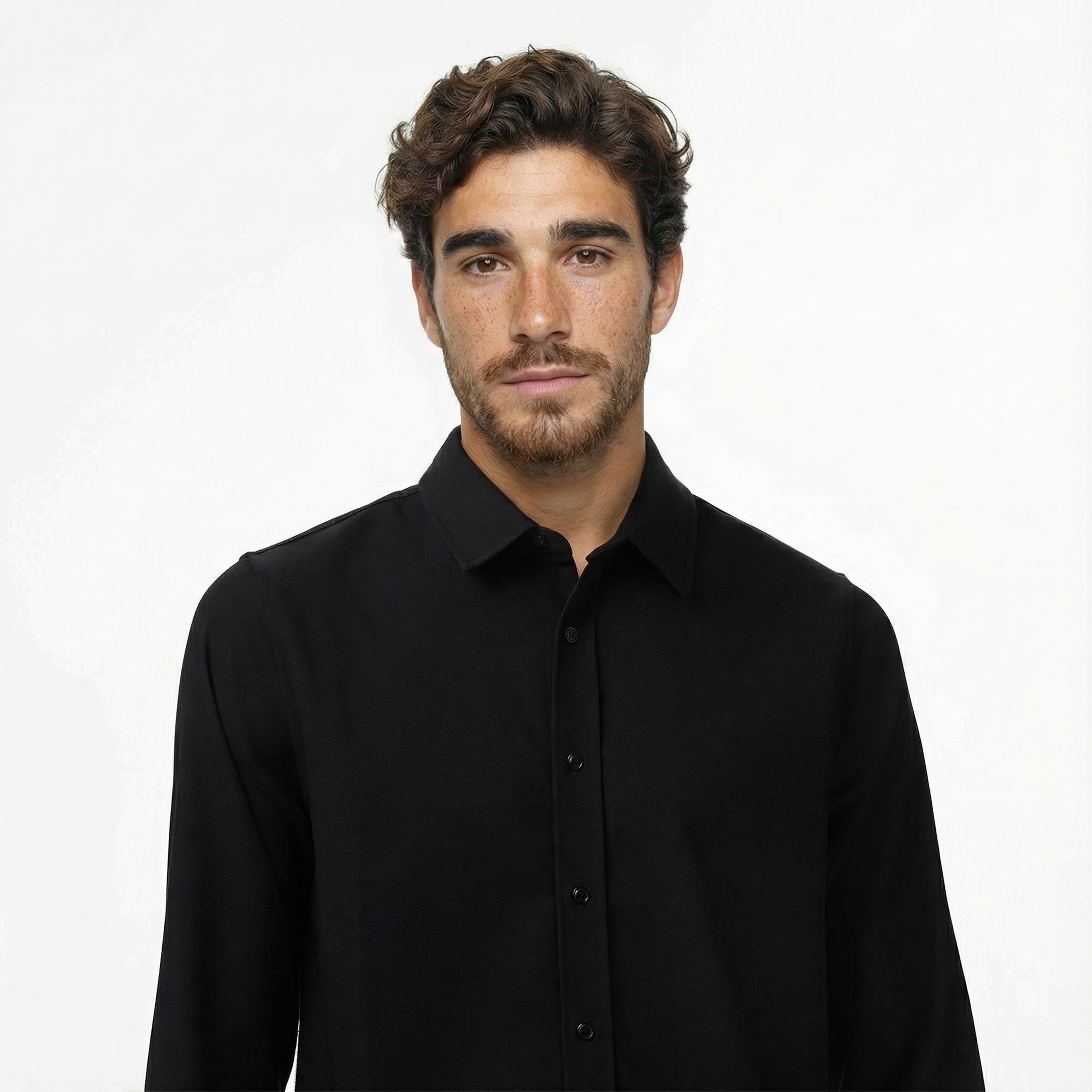 Guess Griffin Erkek Siyah Gömlek