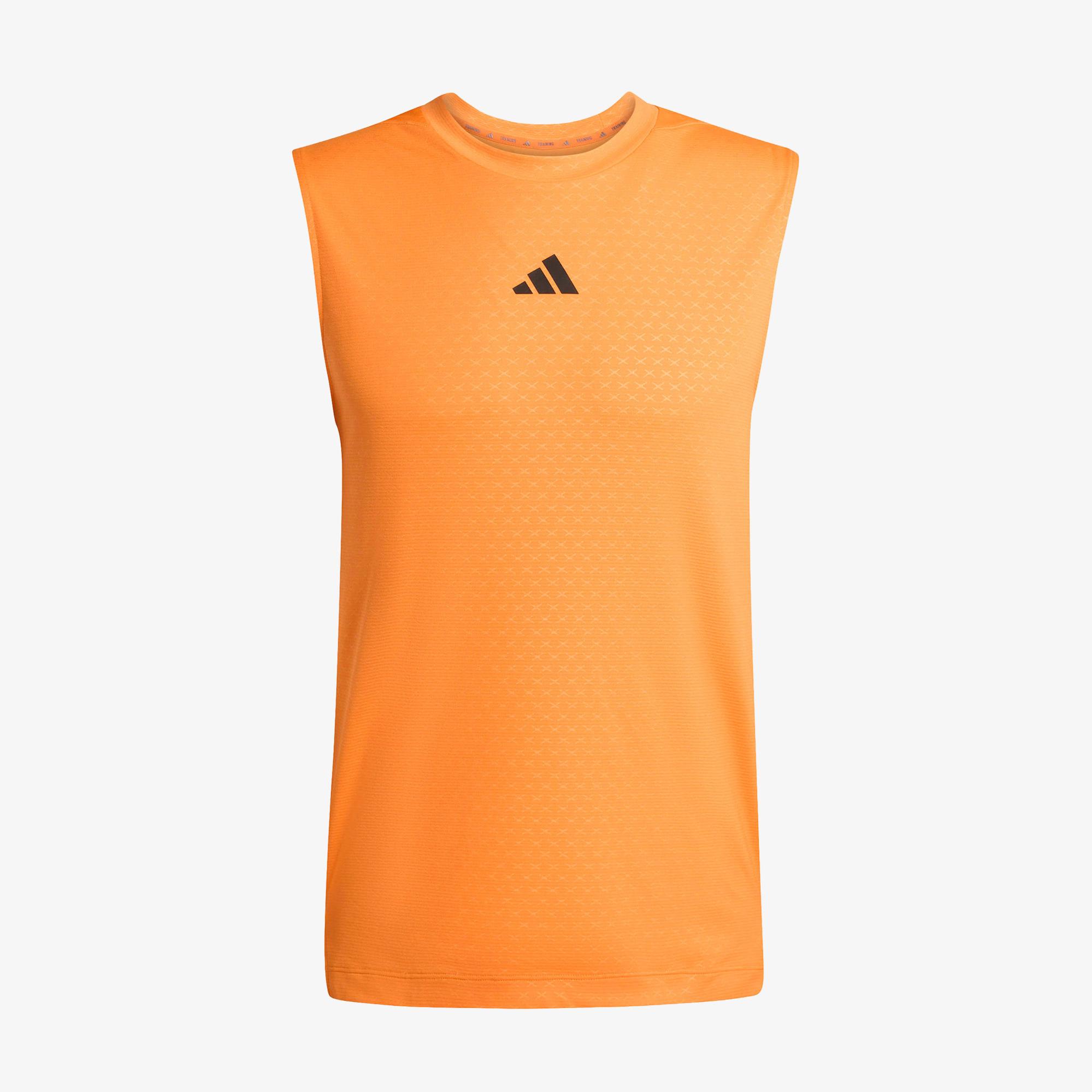 adidas Power 3-Stripes Erkek Turuncu Kolsuz T-Shirt