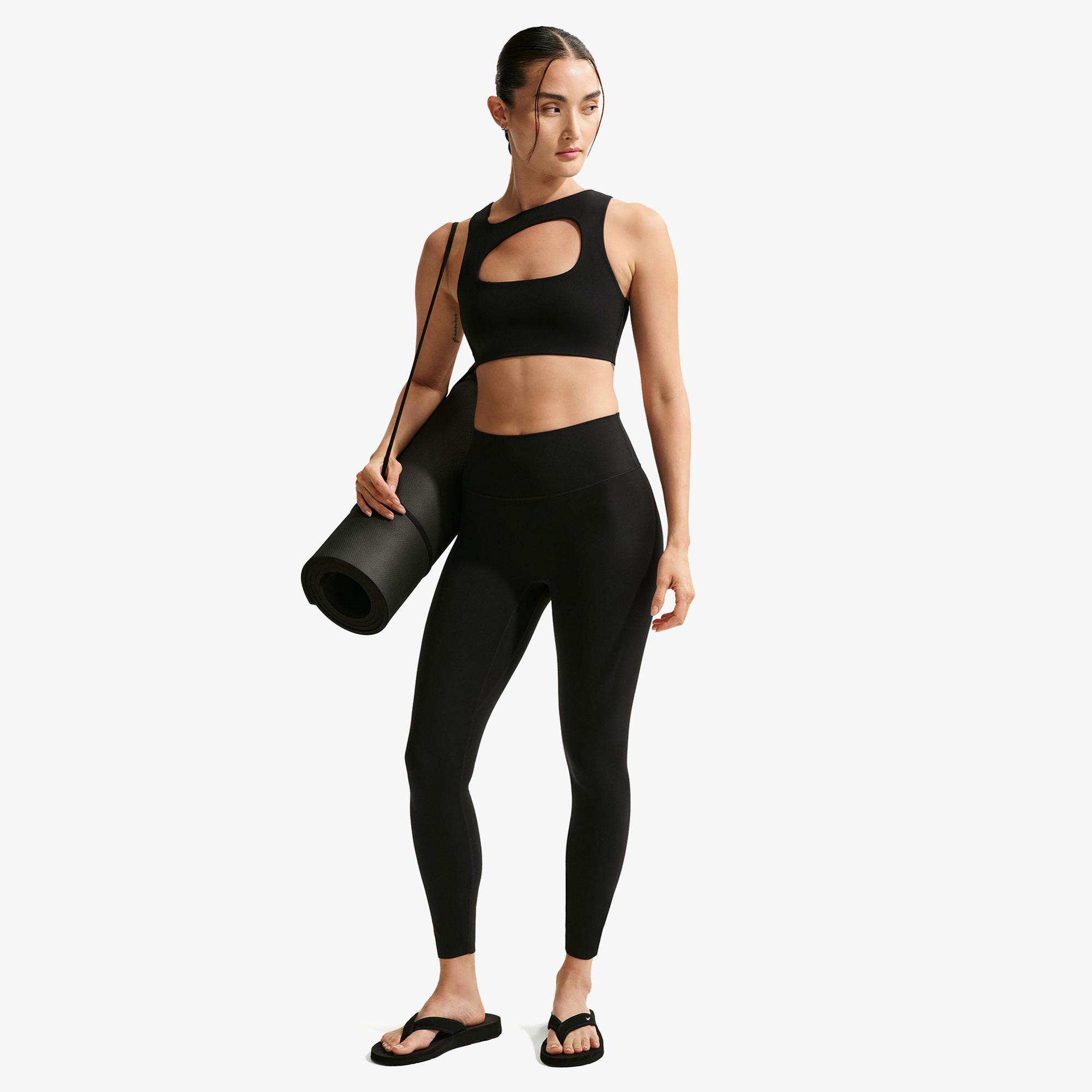 Nike Dri-Fit Zenvy Yüksek Belli Kadın Siyah Tayt