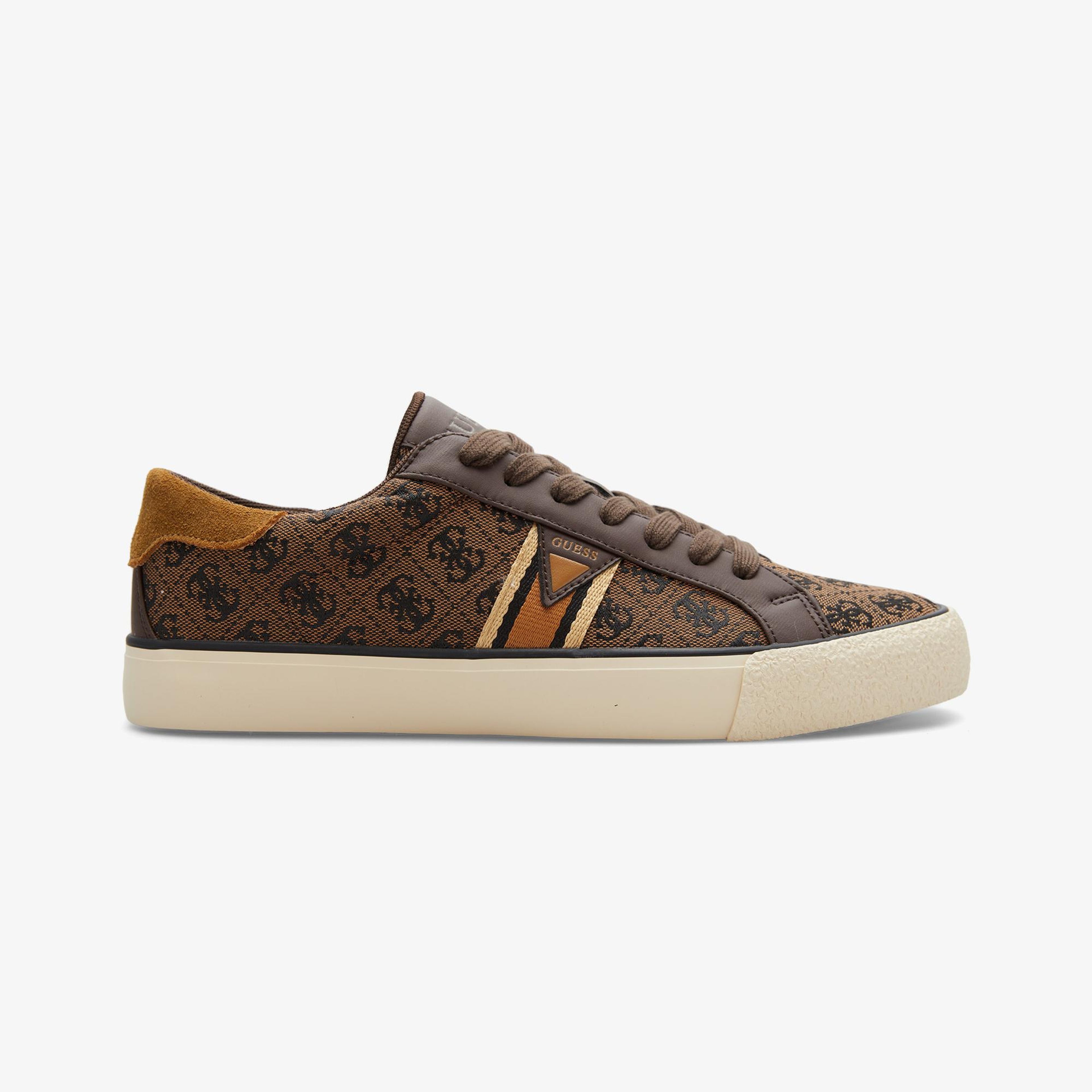 Guess Davor Deri Erkek Kahverengi Sneaker