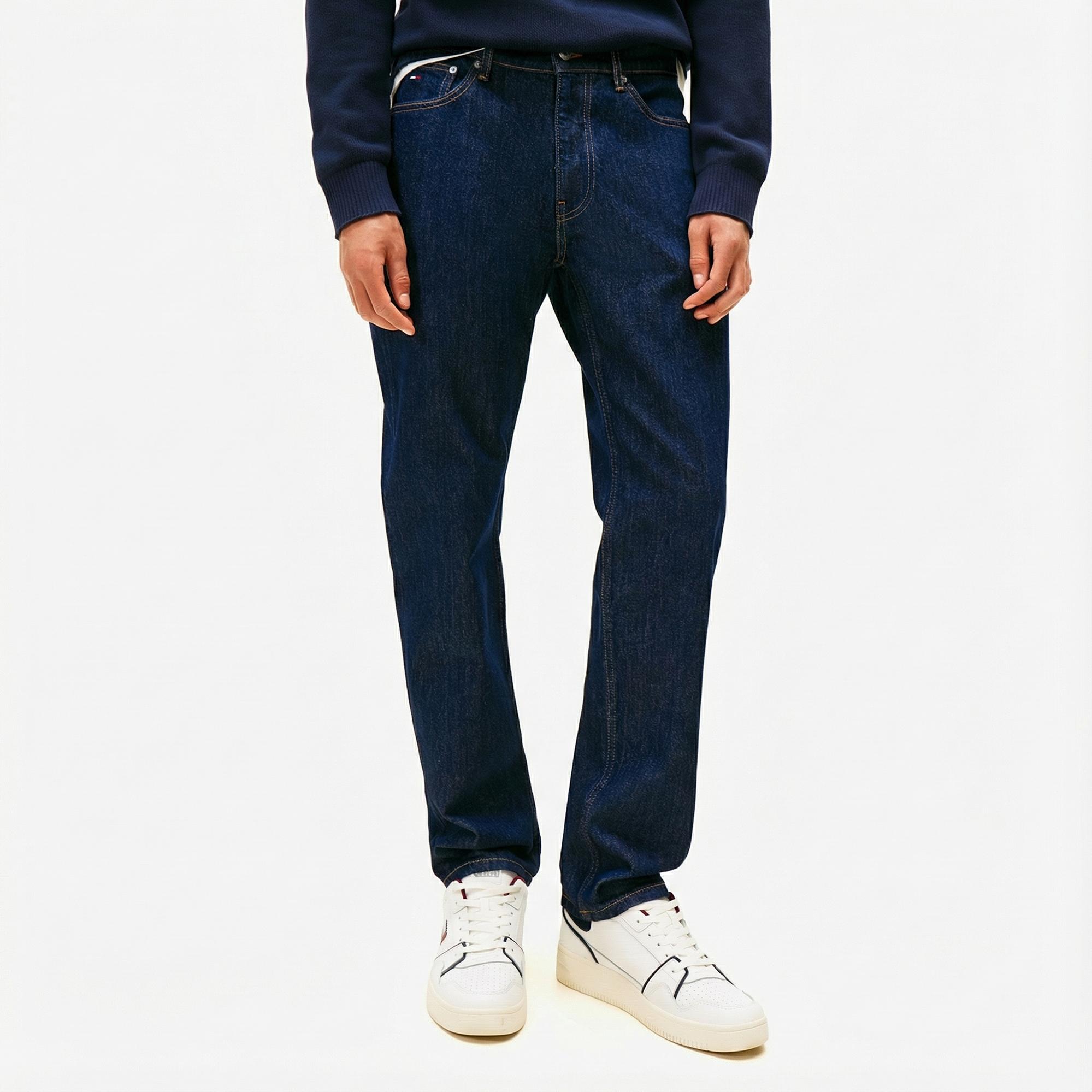 Tommy Hilfiger Ryan Slim Di4156 Erkek Koyu Mavi Straight Jean