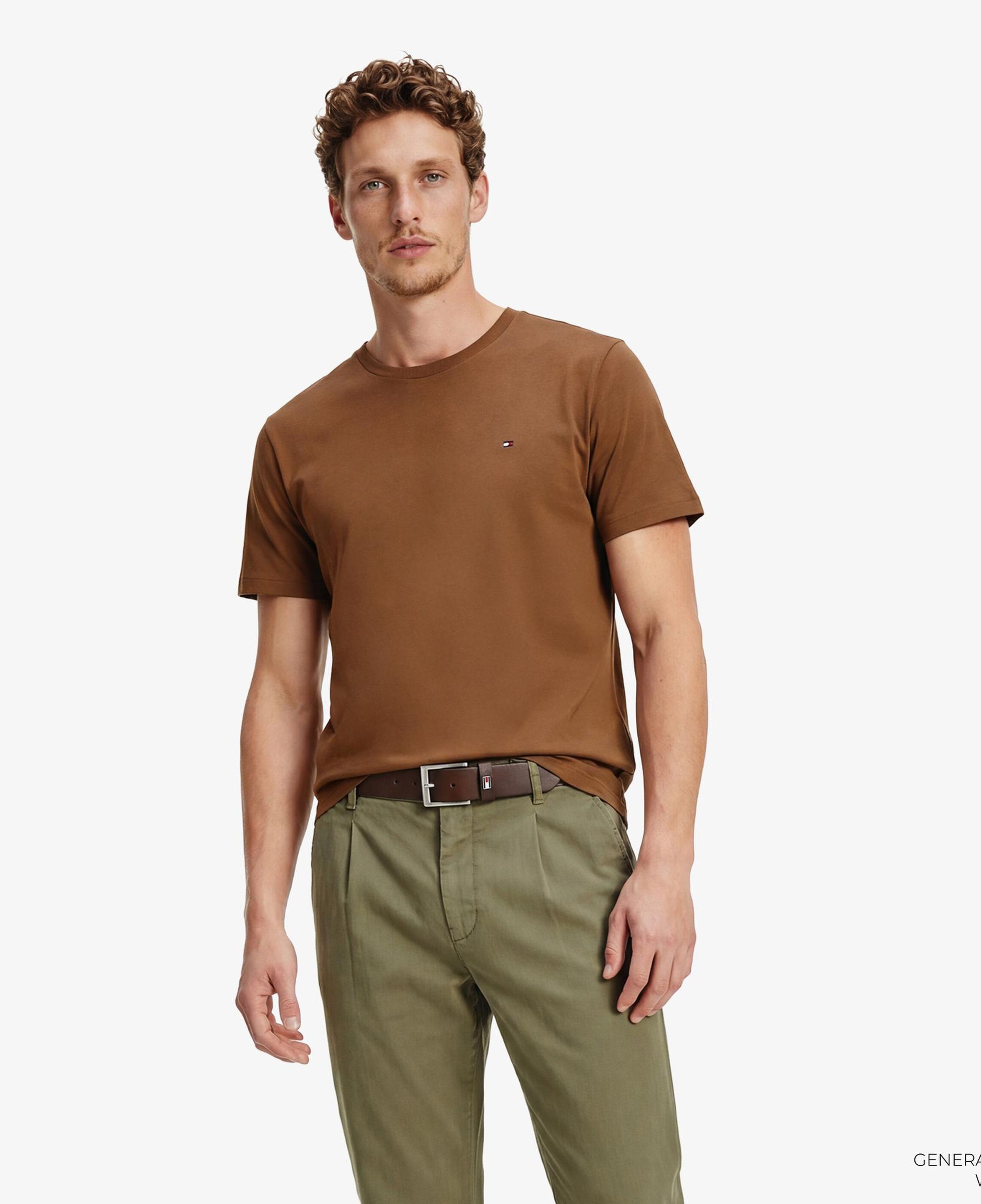 Tommy Hilfiger Core Essentials Erkek Kahverengi T-Shirt
